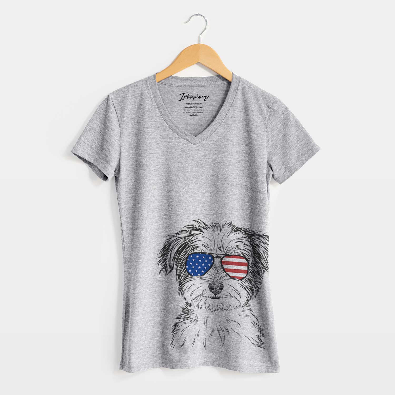 USA Teddy the Havanese - Women's Perfect V-neck Shirt