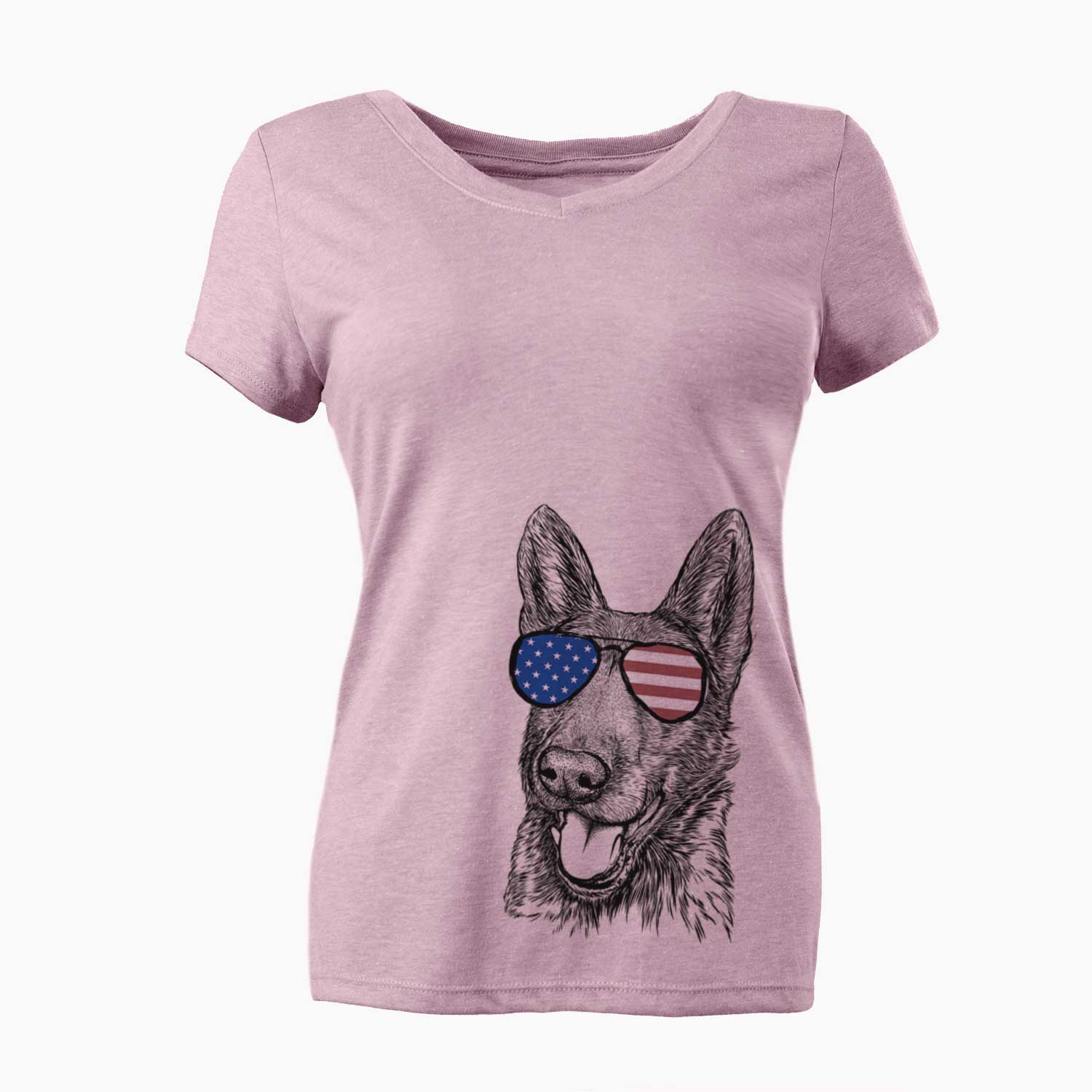 USA Tena the German Shepherd - Women's Perfect V-neck Shirt