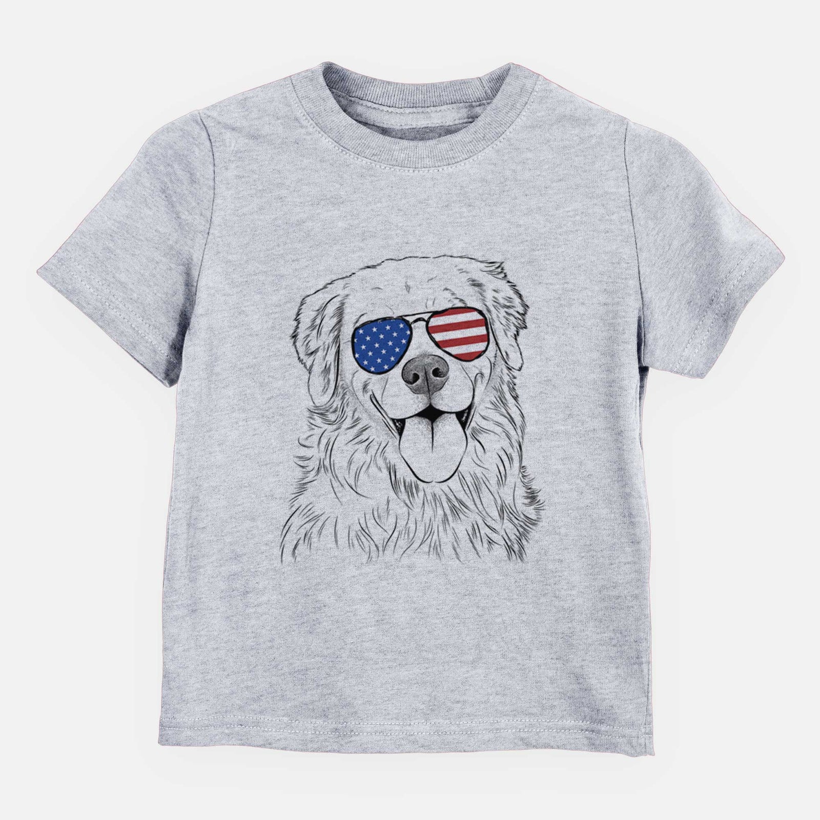 USA Ticket the Golden Retriever - Kids/Youth/Toddler Shirt