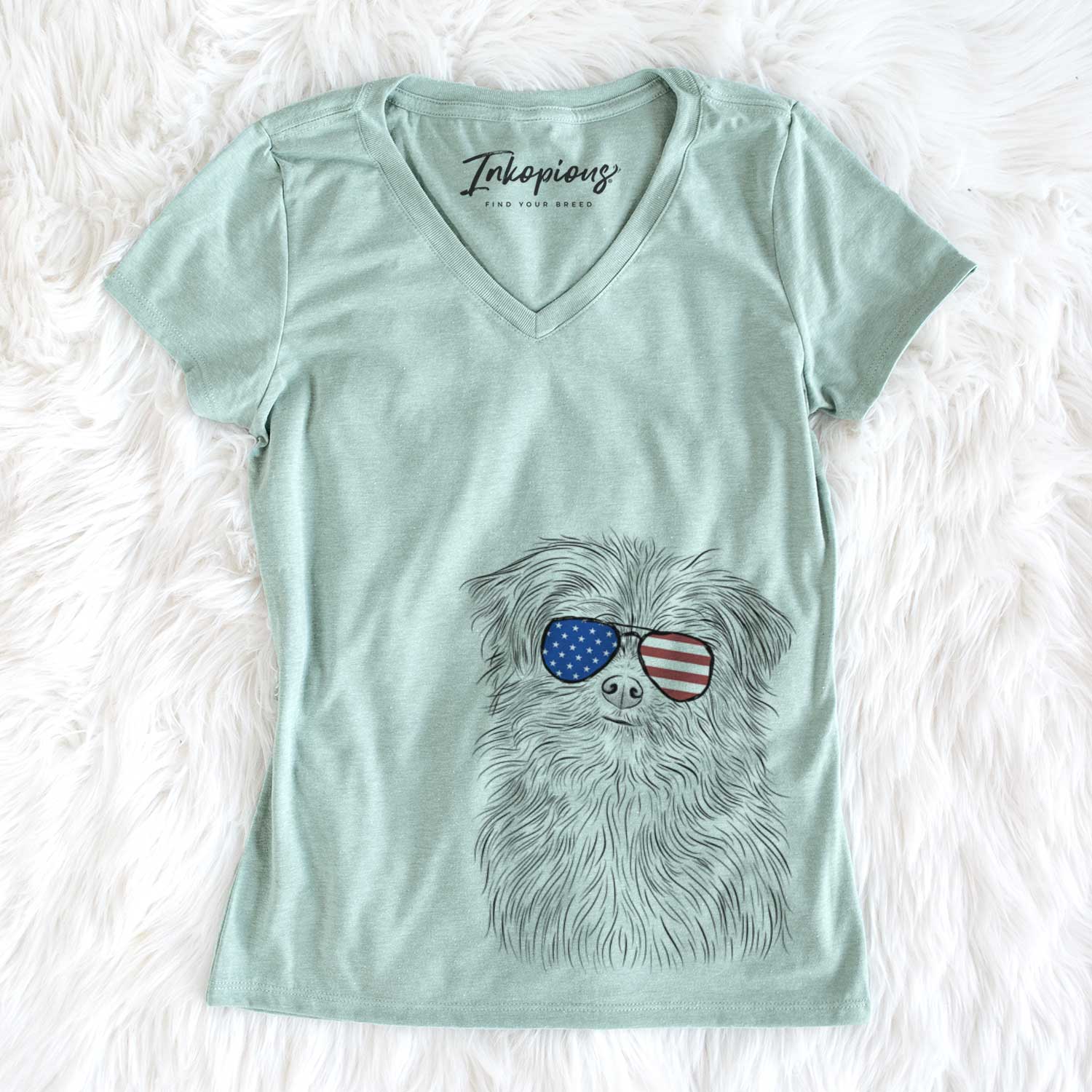 USA Trixie the Terrier Mix - Women's Perfect V-neck Shirt