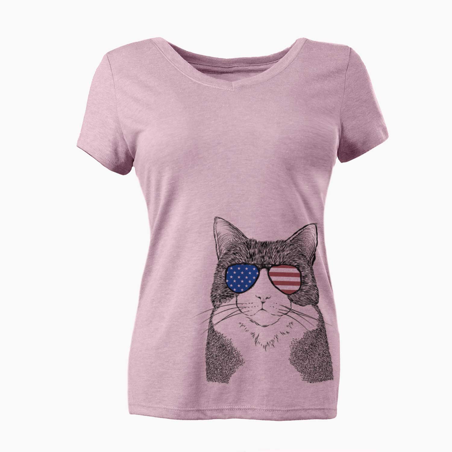 USA Tux the Tuxedo Cat - Women's Perfect V-neck Shirt