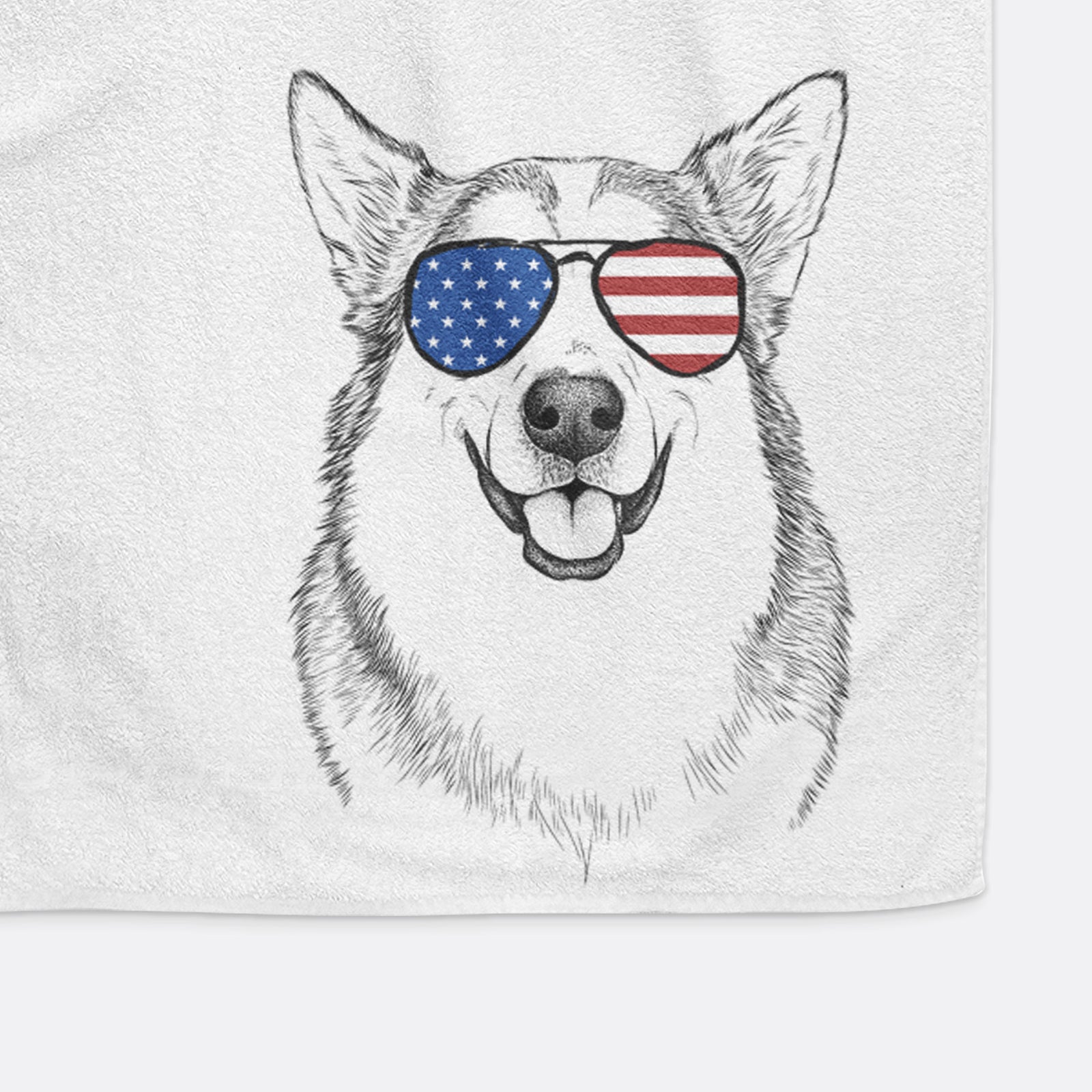 Vader the Alaskan Malamute Decorative Hand Towel