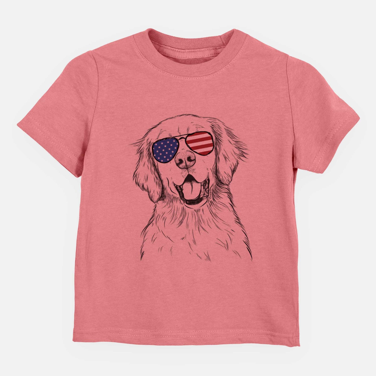 USA Wallace the Golden Retriever - Kids/Youth/Toddler Shirt