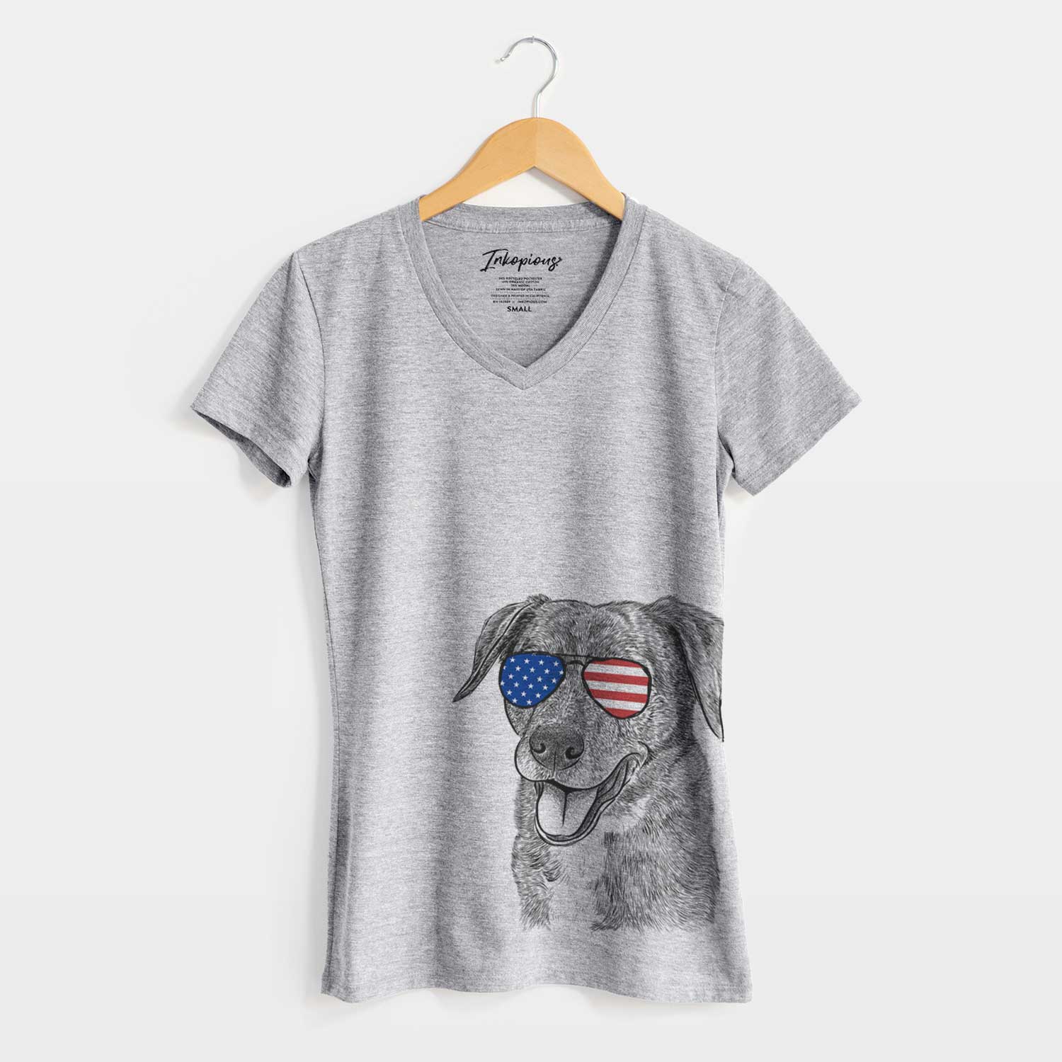 USA Wally the Mixed Breed - Women's Perfect V-neck Shirt