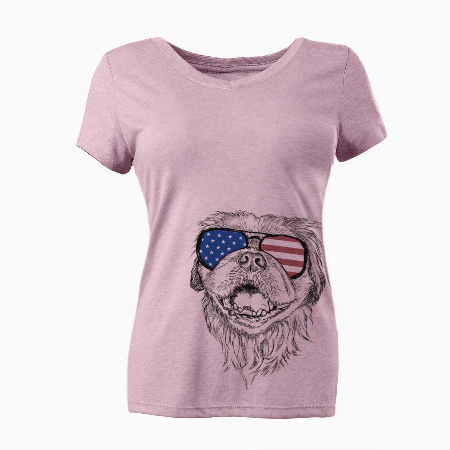 USA Wally the Pekingese - Women's Perfect V-neck Shirt