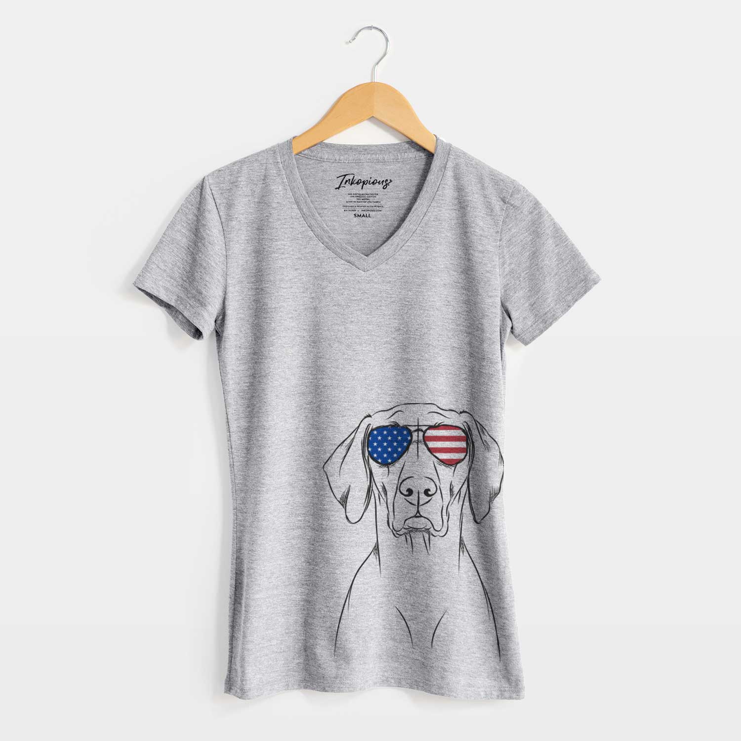 USA Walter the Weimaraner - Women's Perfect V-neck Shirt