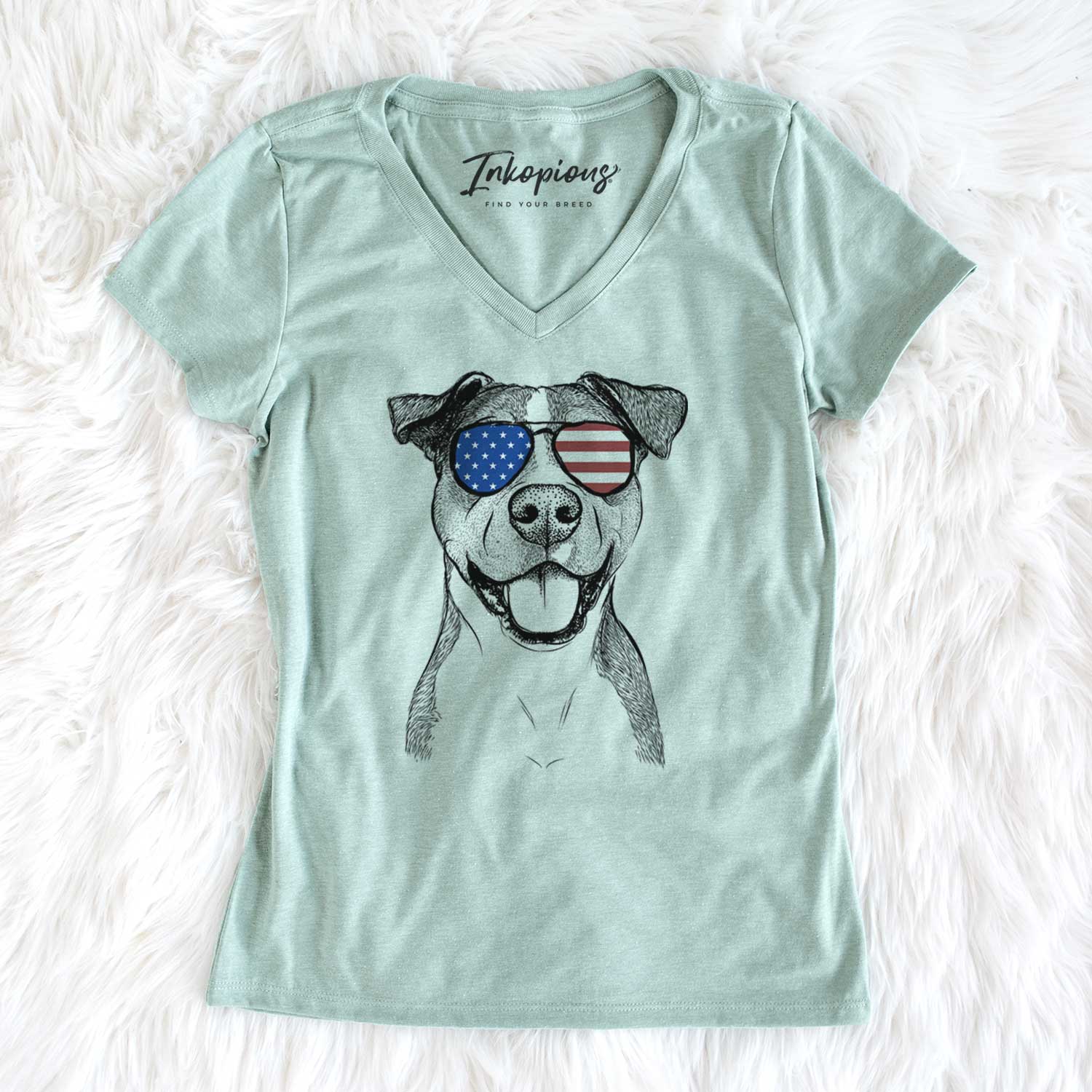 USA Wendy the Mixed Breed - Women's Perfect V-neck Shirt