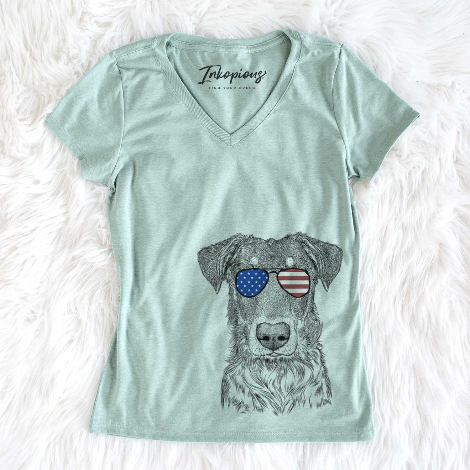 USA Wesson the Beauceron - Women's Perfect V-neck Shirt