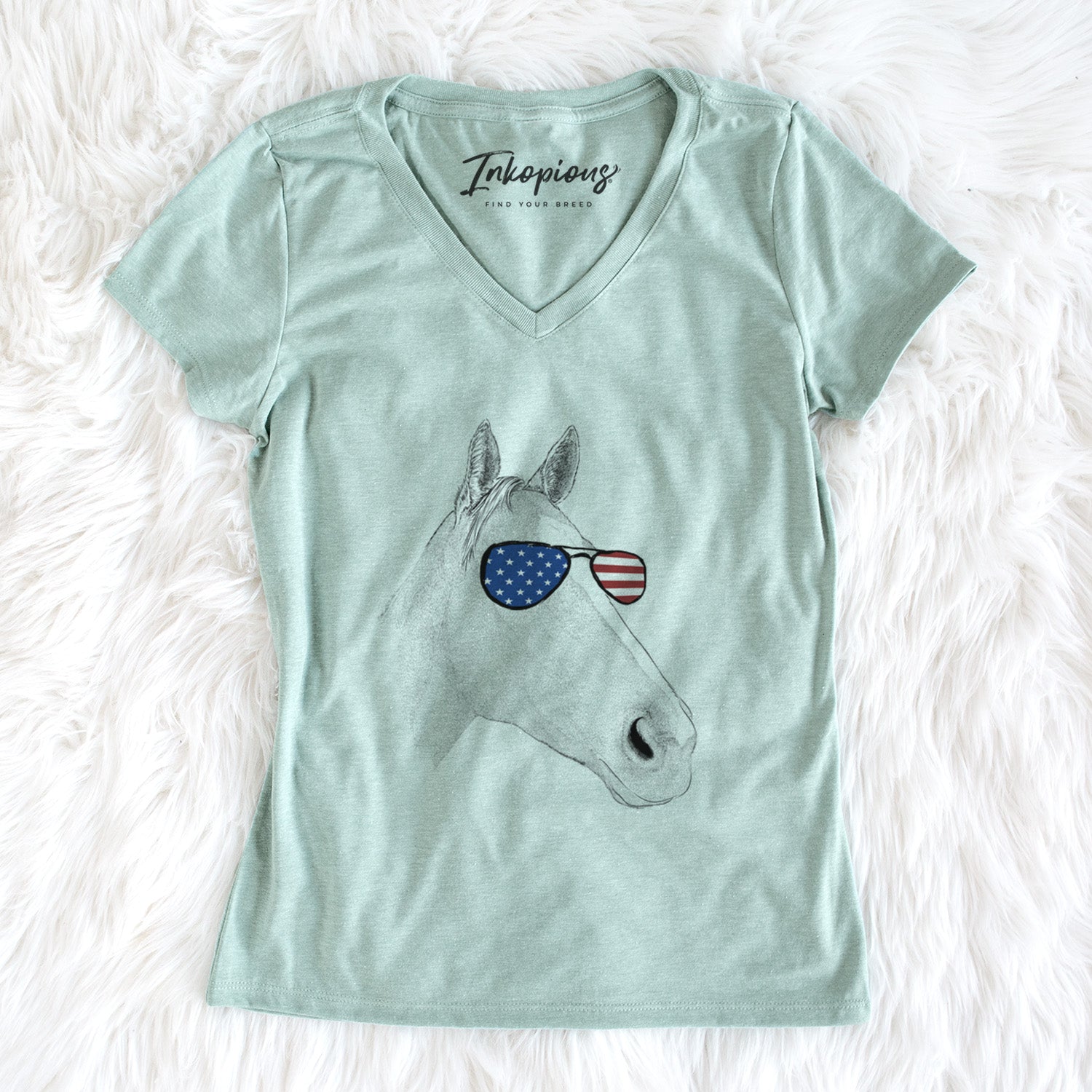 USA Westley the Horse - Women's Perfect V-neck Shirt