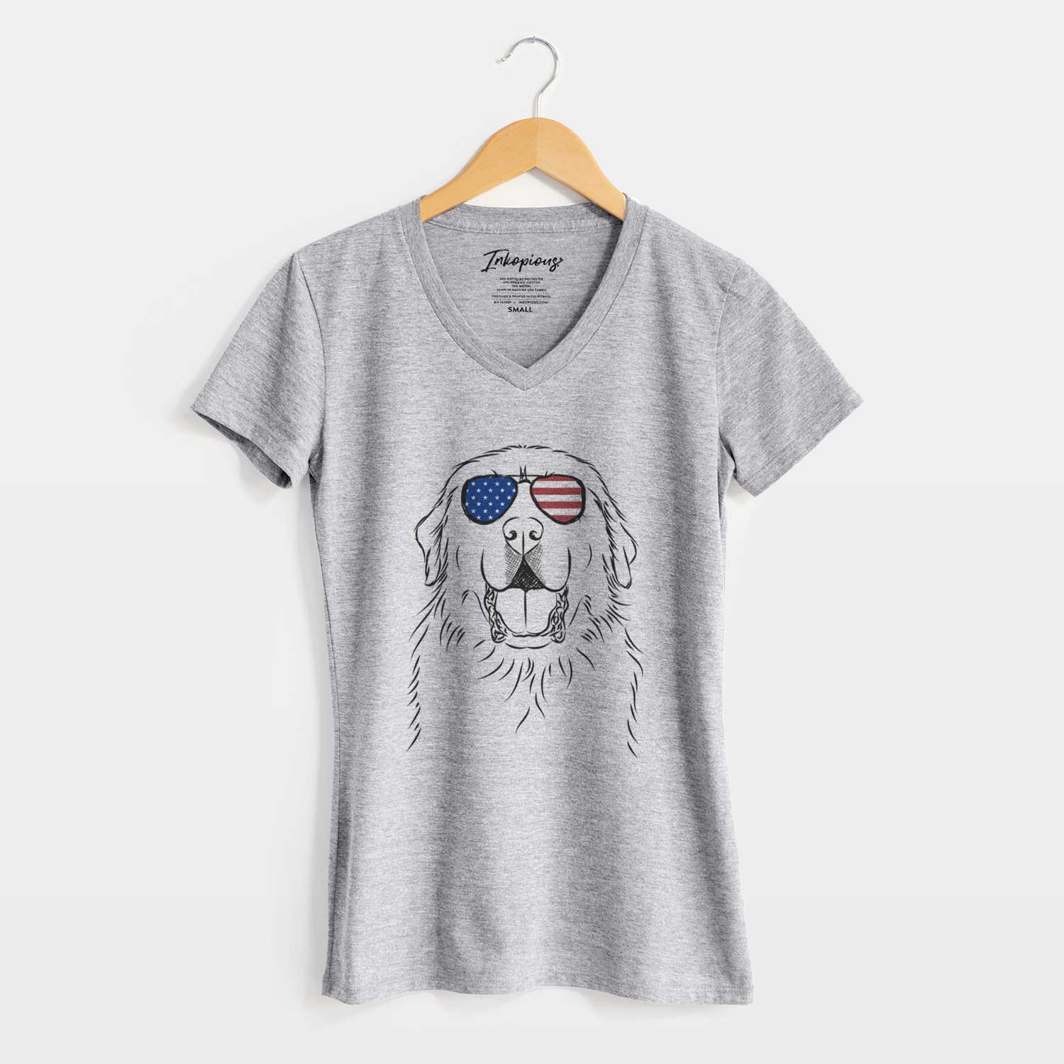 USA Zeus the Great Pyrenees - Women's Perfect V-neck Shirt