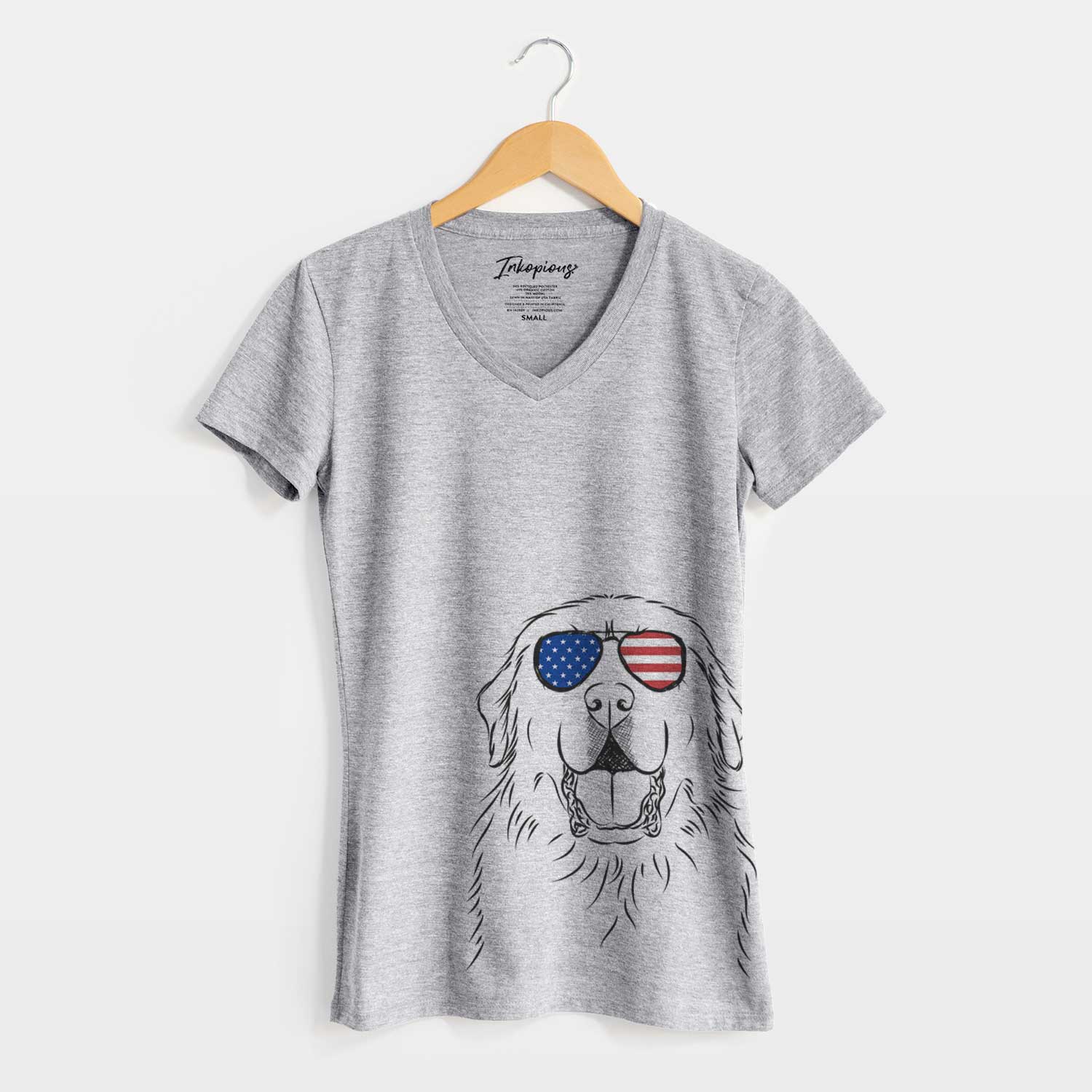 USA Zeus the Great Pyrenees - Women's Perfect V-neck Shirt
