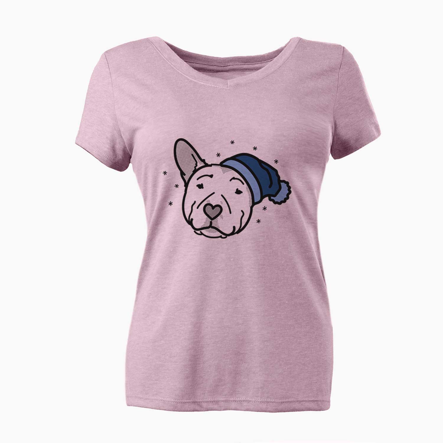 Frosty Pitbull - Archer - Women's V-neck Shirt