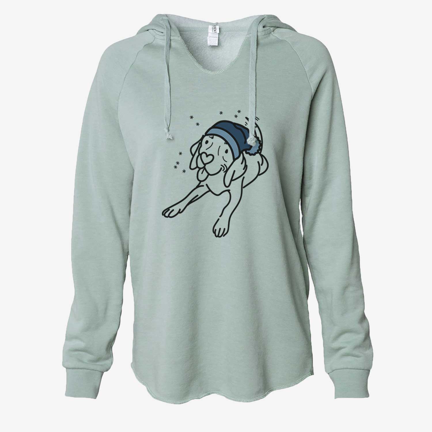 Frosty Beagle - Bagel - Cali Wave Hooded Sweatshirt