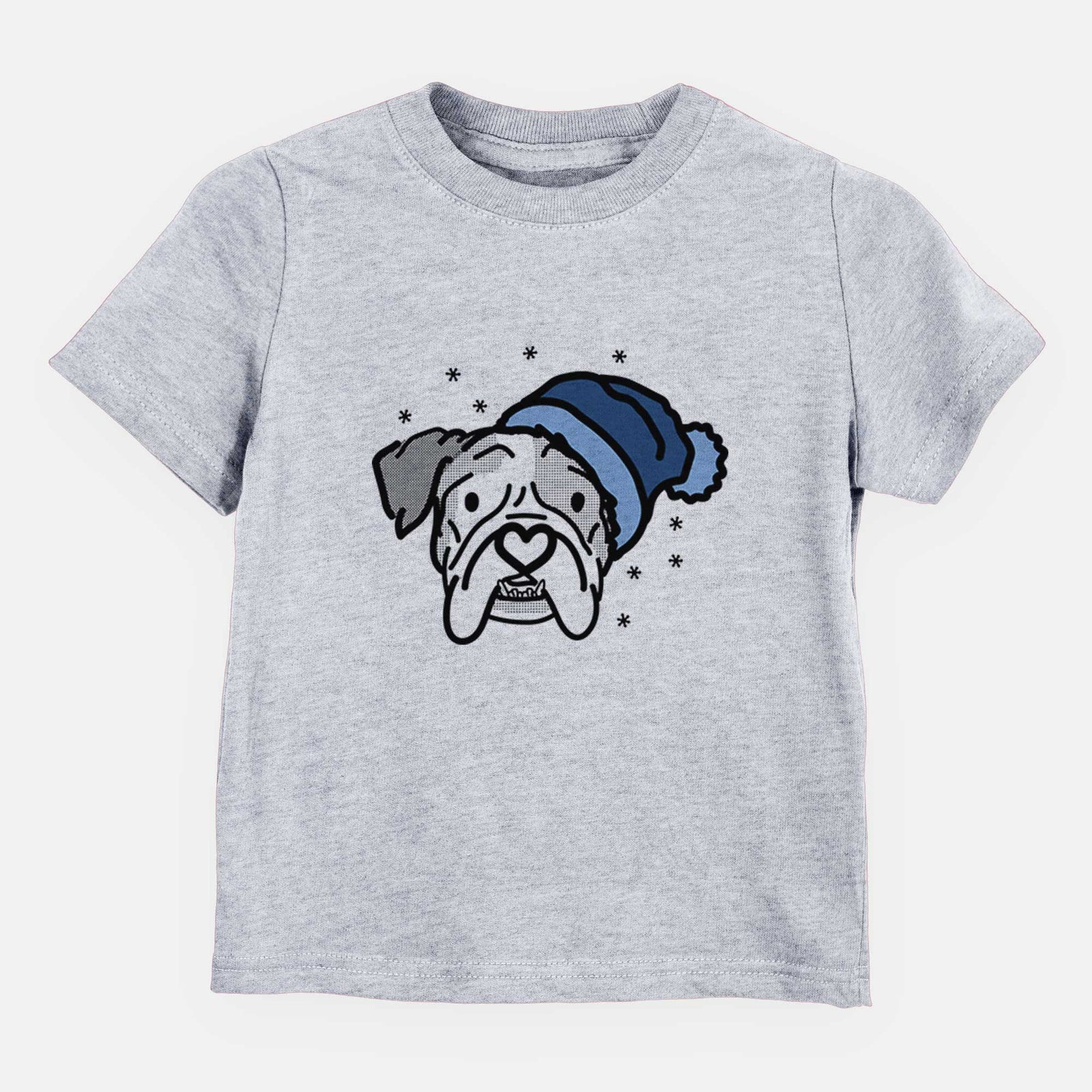 Frosty English Bulldog - Bailey - Kids/Youth/Toddler Shirt