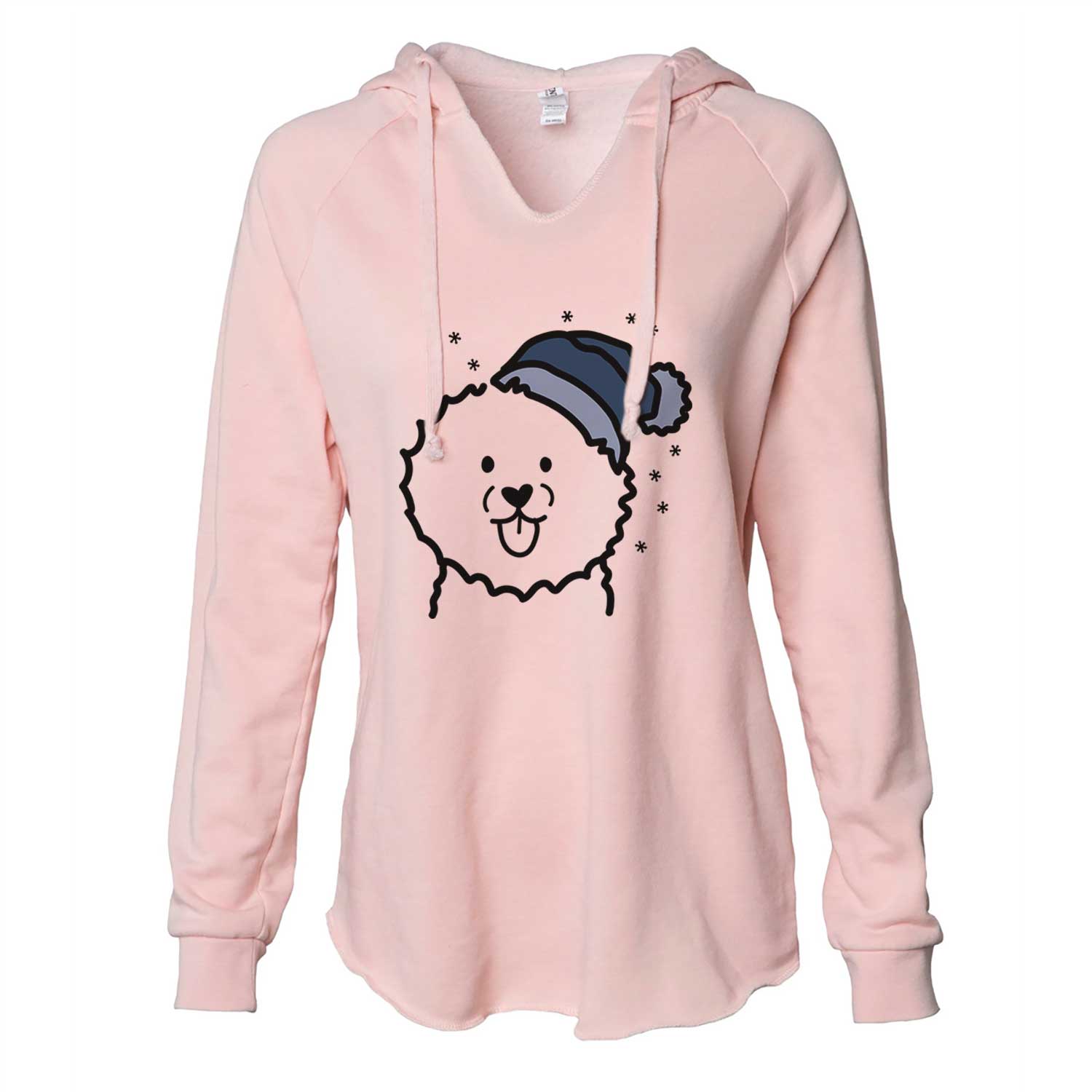 Frosty Bichon Frise - Cali Wave Hooded Sweatshirt