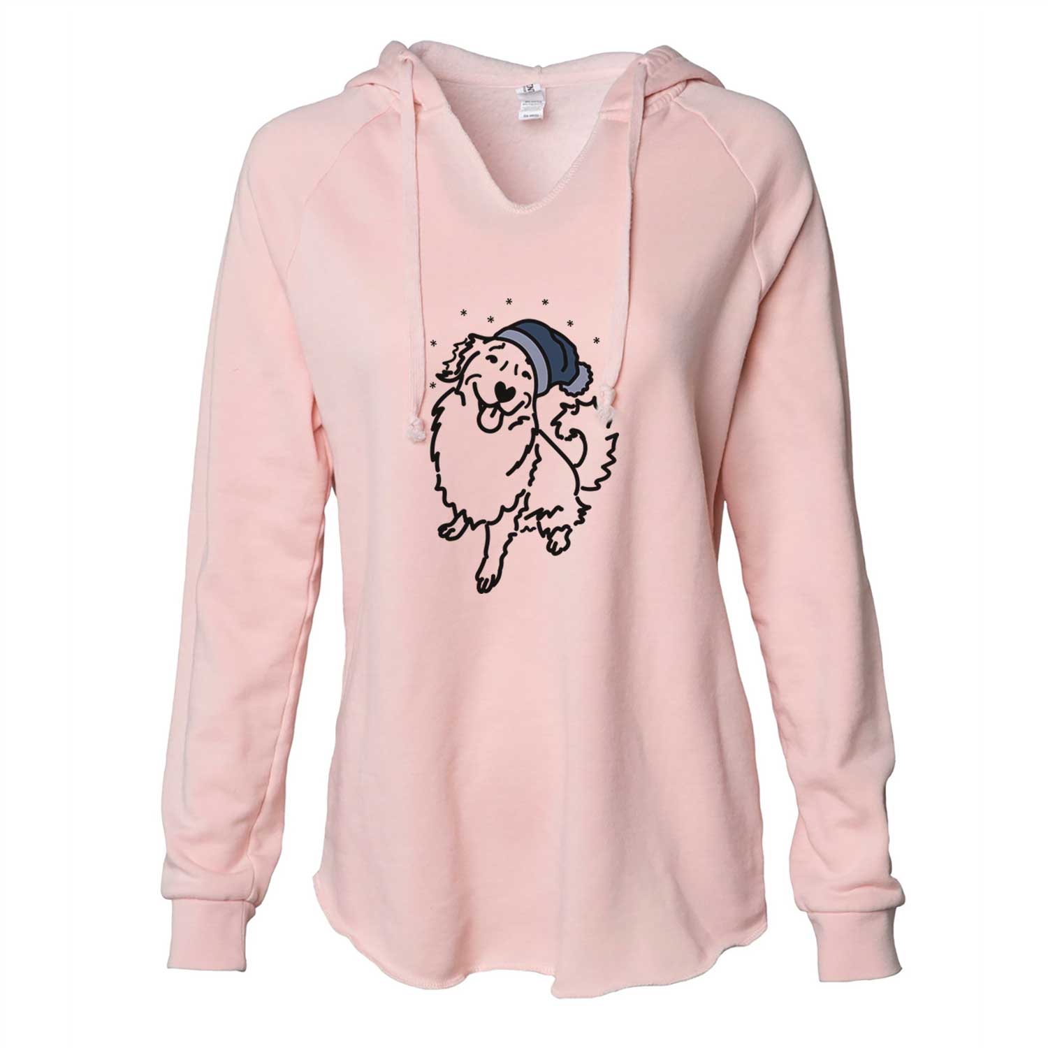 Frosty Golden Retriever - Brinkley - Cali Wave Hooded Sweatshirt