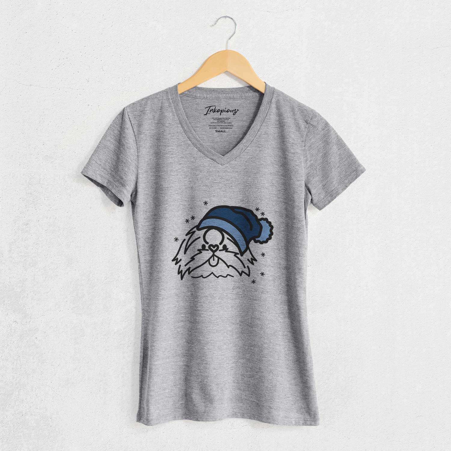 Frosty Shih Tzu - CoCo - Women's V-neck Shirt