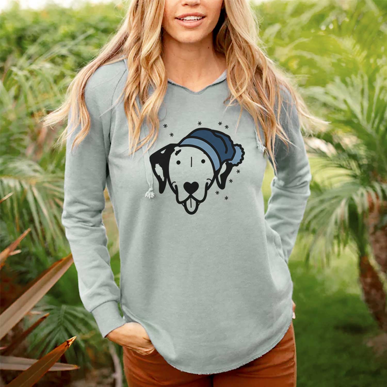 Frosty Dalmatian - Cali Wave Hooded Sweatshirt