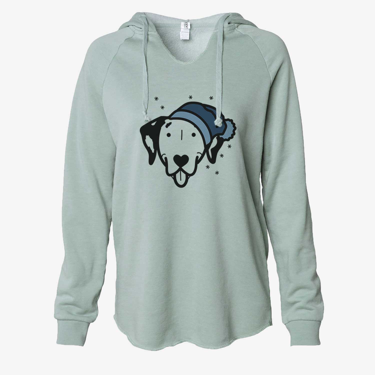 Frosty Dalmatian - Cali Wave Hooded Sweatshirt