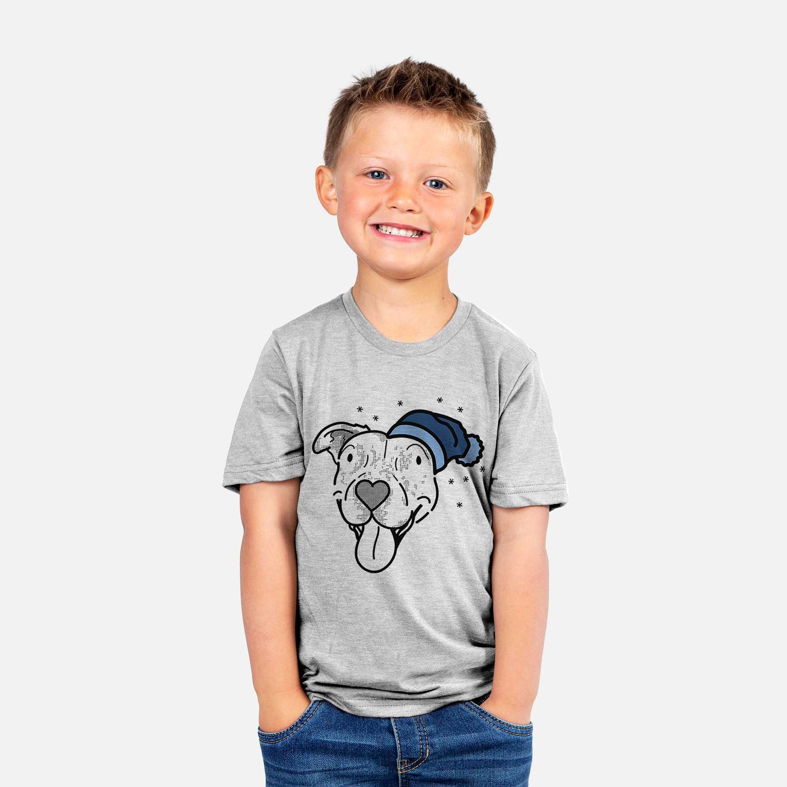 Frosty Pitbull Mix - Dottie - Kids/Youth/Toddler Shirt