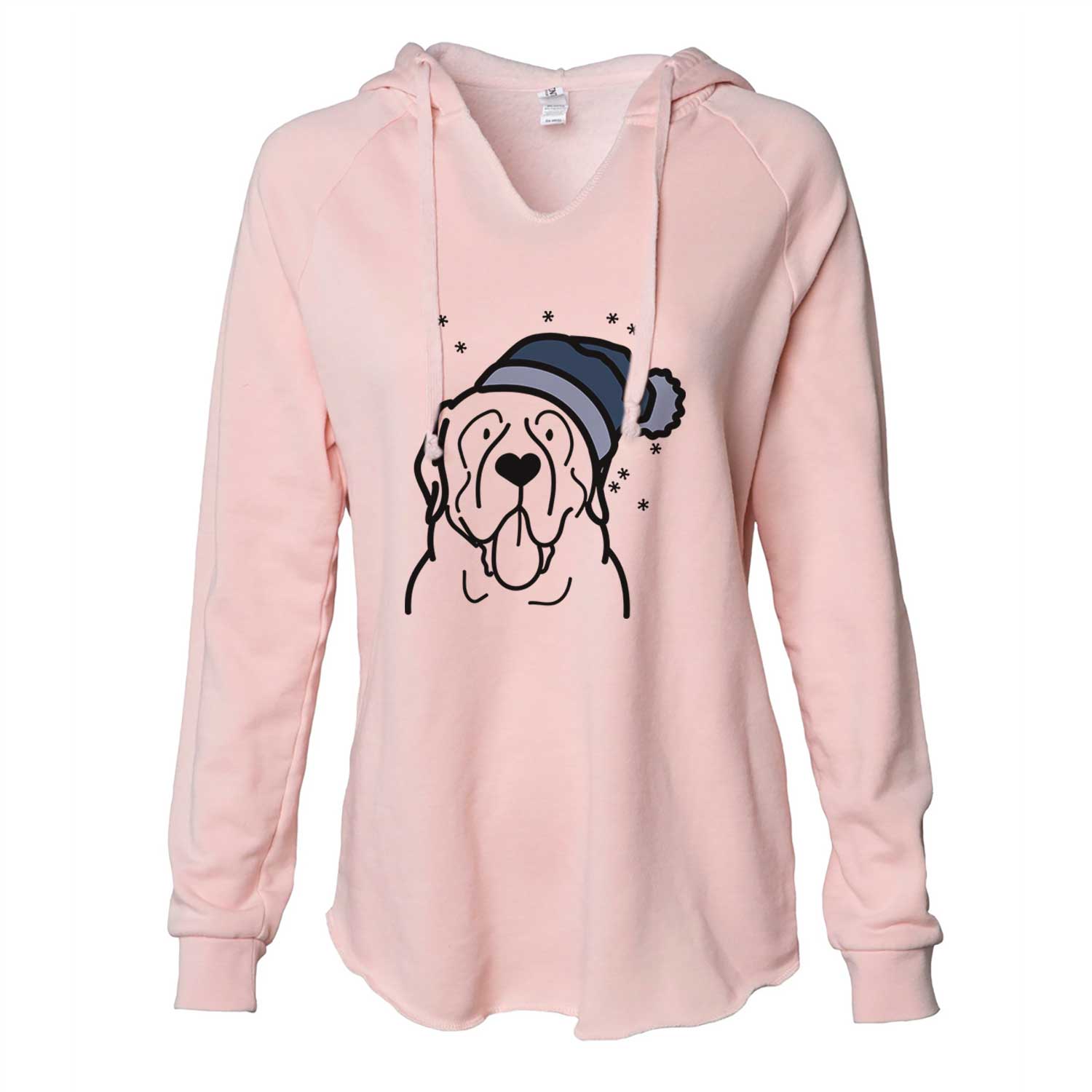 Frosty English Mastiff - Cali Wave Hooded Sweatshirt