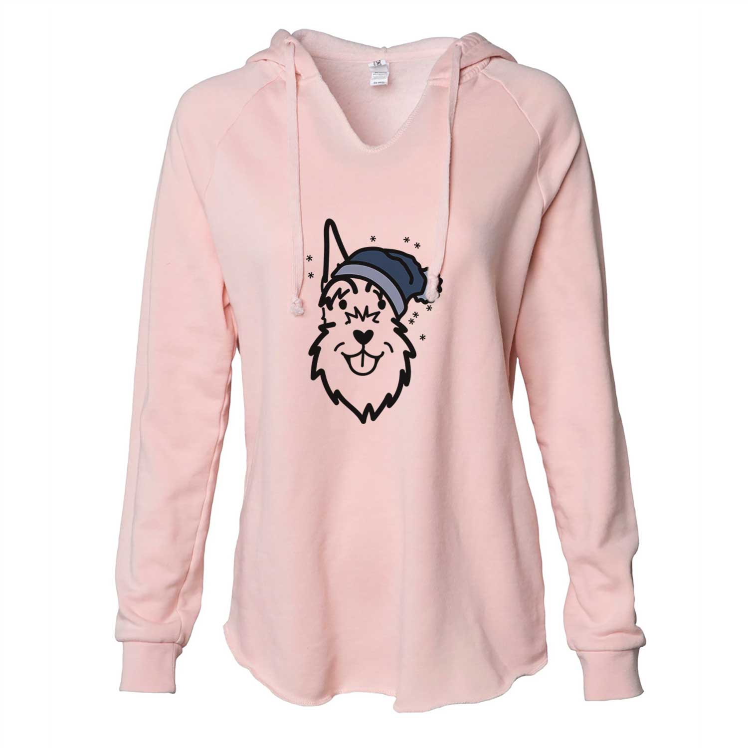 Frosty Schnauzer Cropped Ears - Cali Wave Hooded Sweatshirt