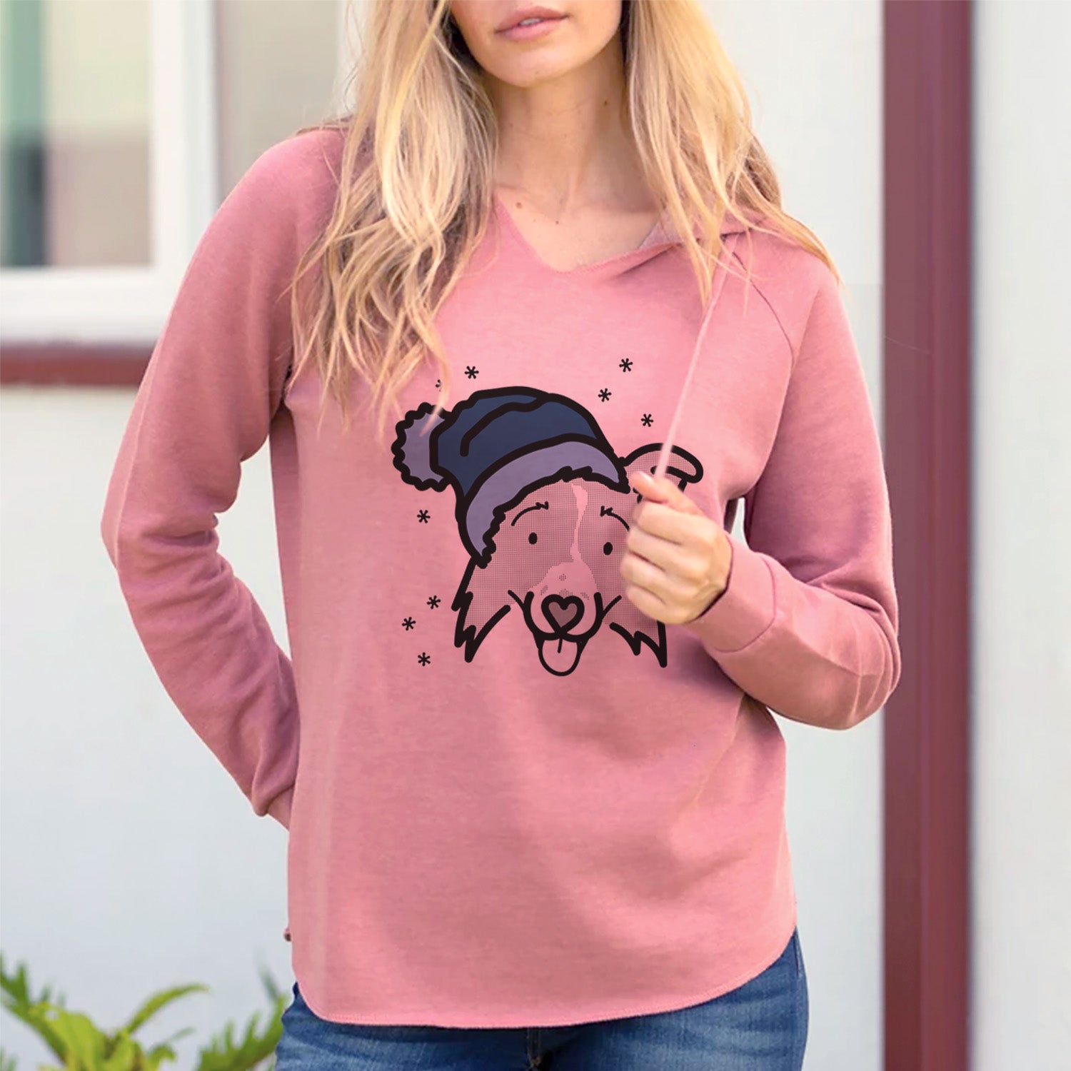 Frosty Border Collie 2.0 - Jam - Cali Wave Hooded Sweatshirt