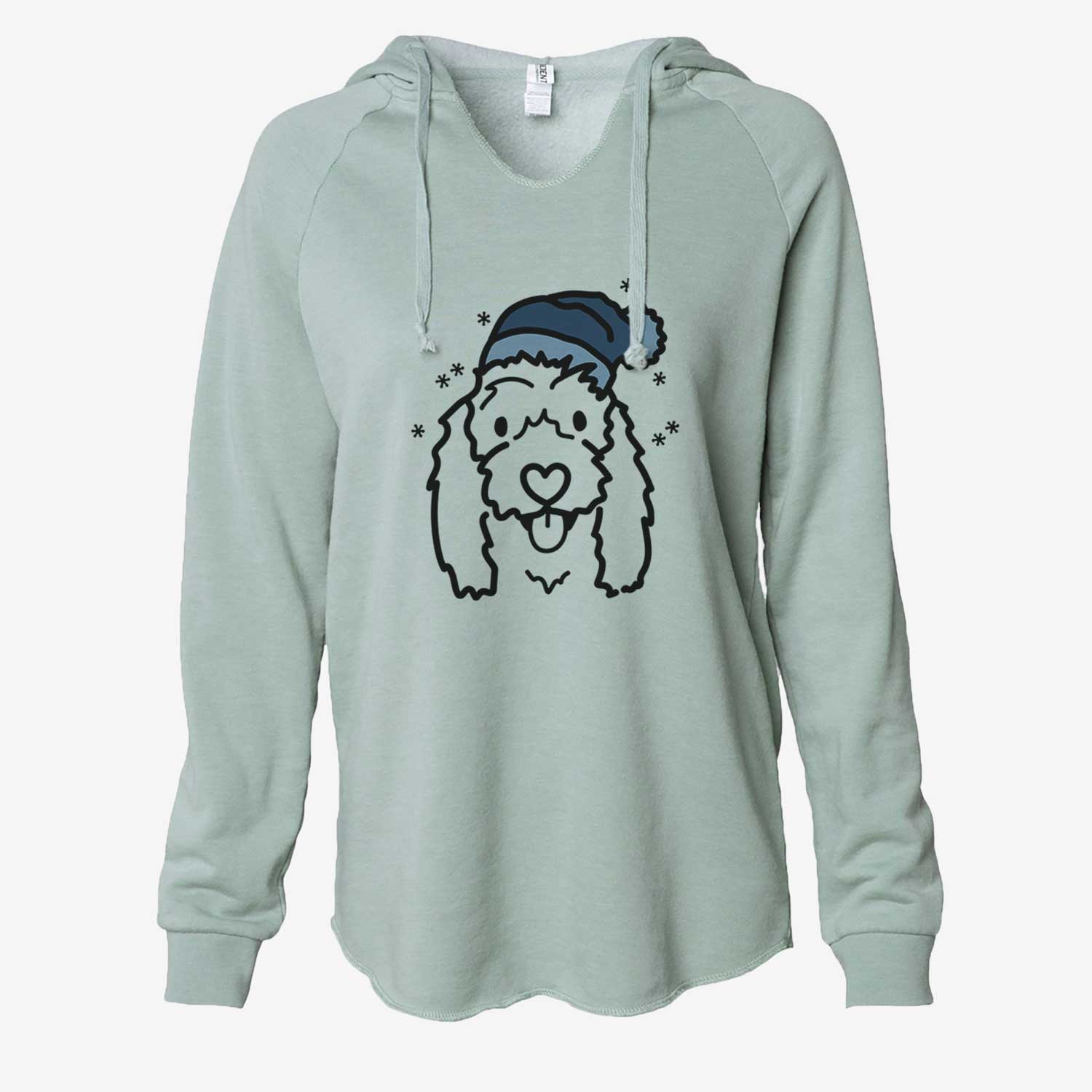 Frosty Coton de Tulear - Louie - Cali Wave Hooded Sweatshirt