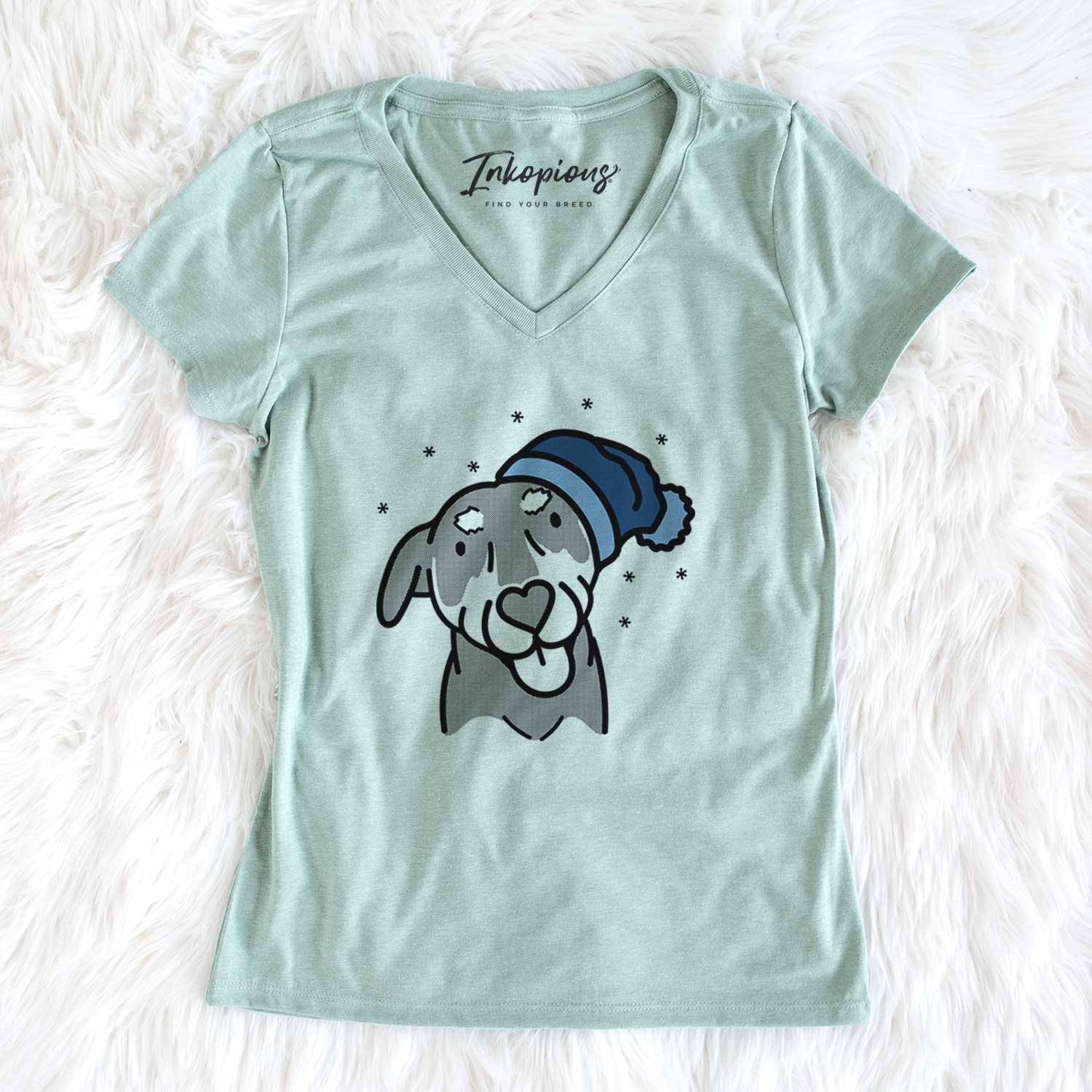 Frosty Mixed Breed - Lousia - Women's V-neck Shirt