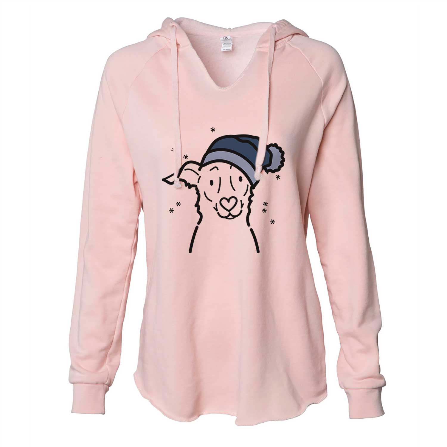 Frosty Border Collie Mix - Millie - Cali Wave Hooded Sweatshirt