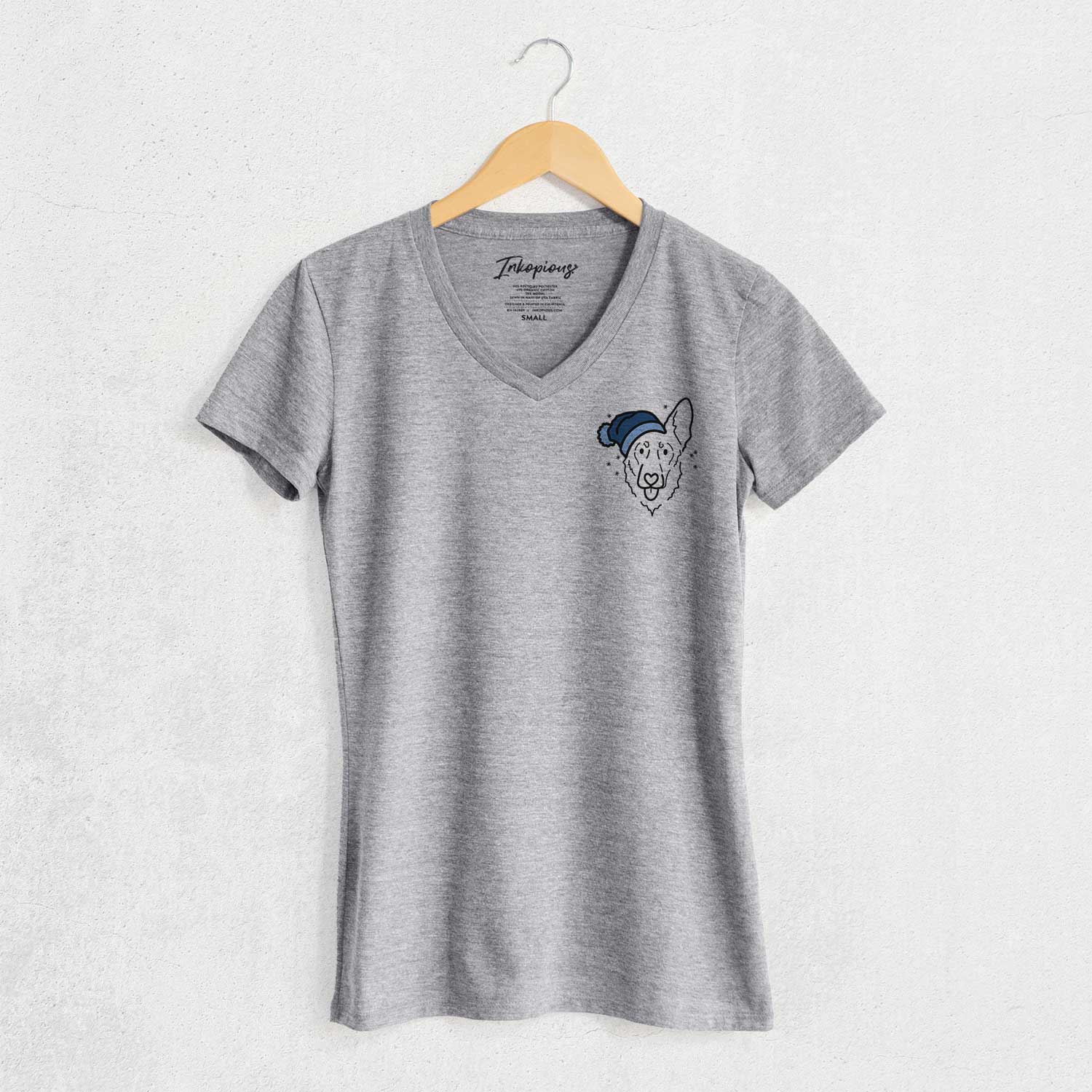 Frosty Shepherd Mix - Bodhi - Women's V-neck Shirt