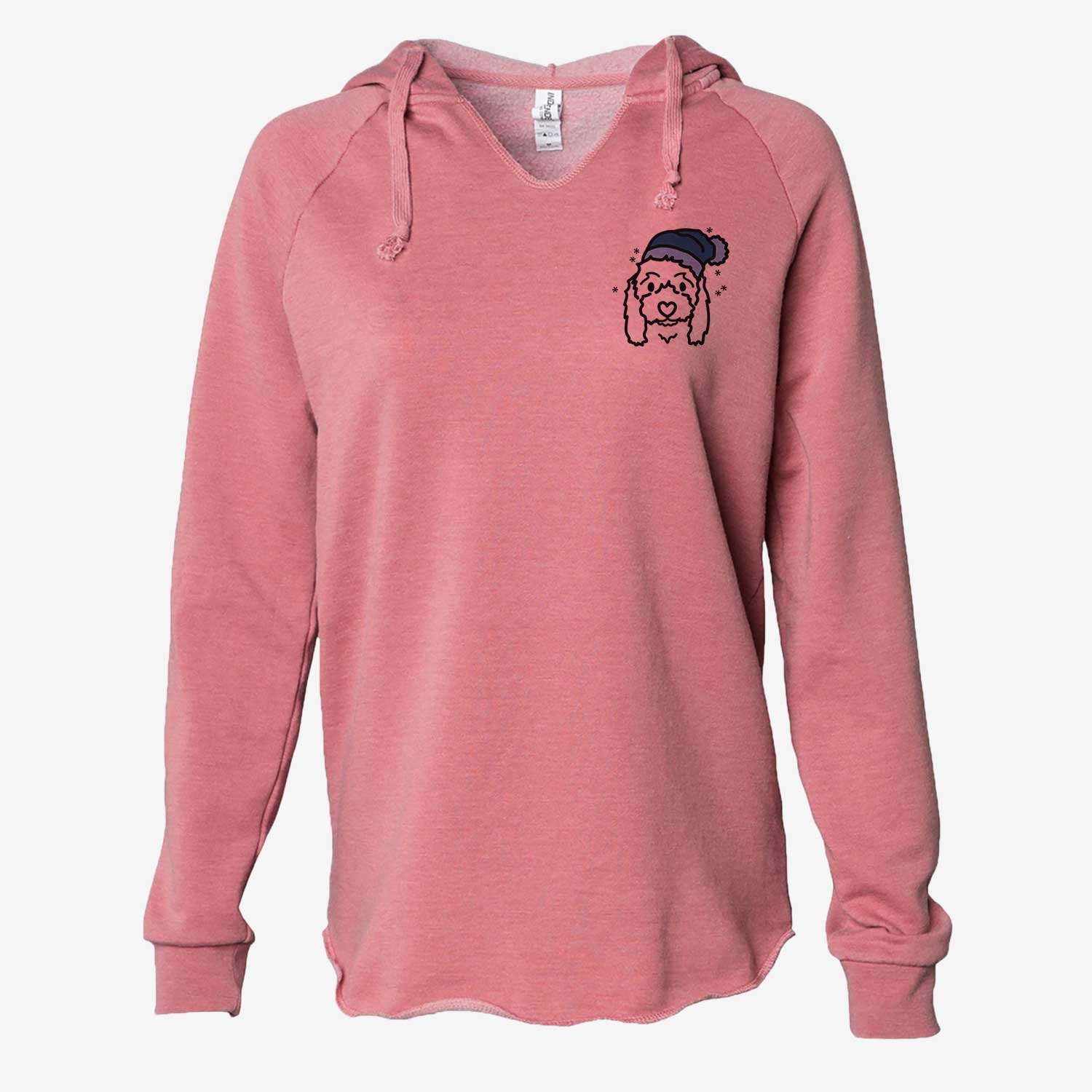 Frosty Coton de Tulear - Sophie - Cali Wave Hooded Sweatshirt