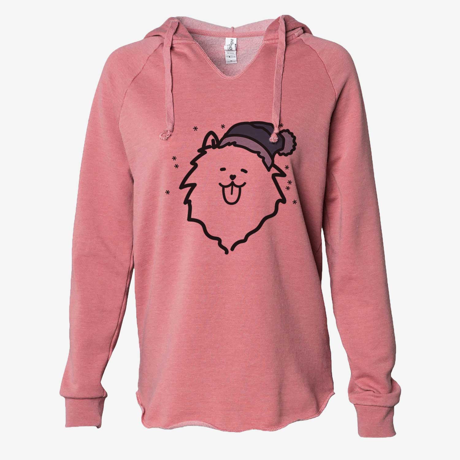 Frosty Pomeranian - Cali Wave Hooded Sweatshirt