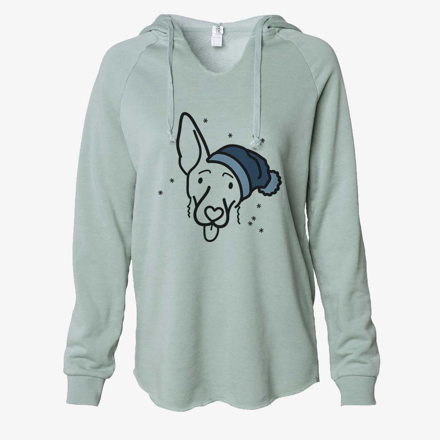 Frosty Shepherd Mix - Rosie - Cali Wave Hooded Sweatshirt