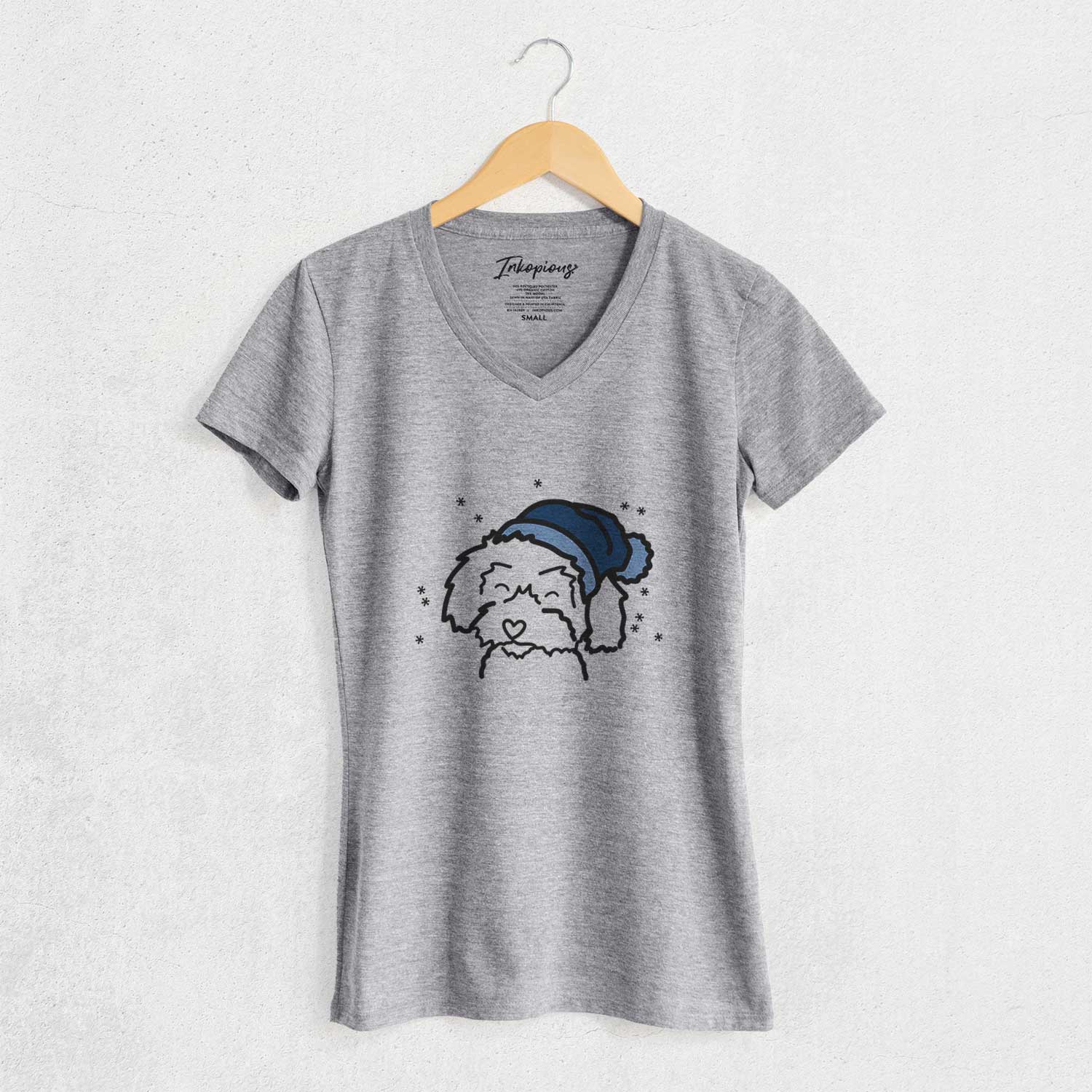Frosty Schnoodle - Women's V-neck Shirt