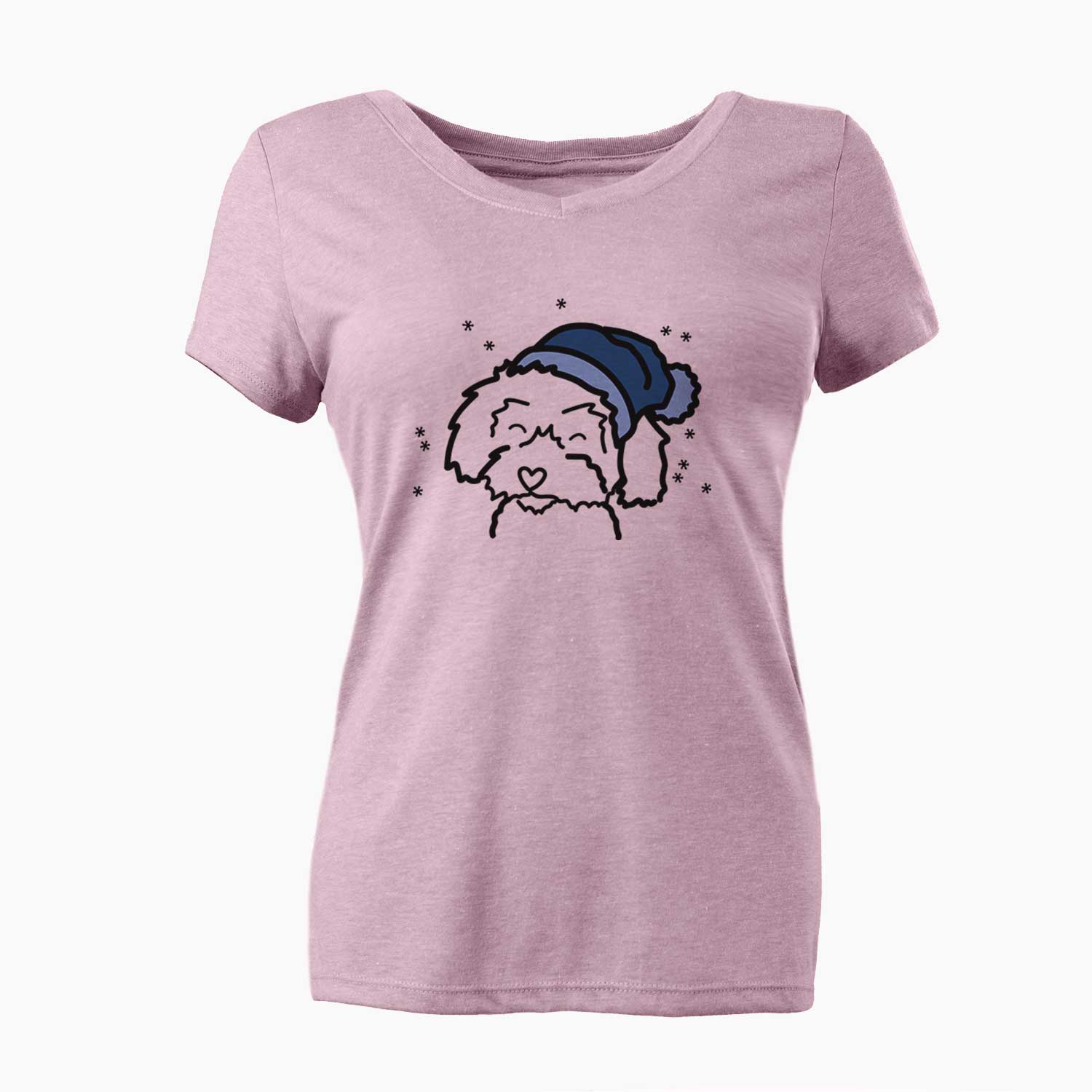 Frosty Schnoodle - Women's V-neck Shirt