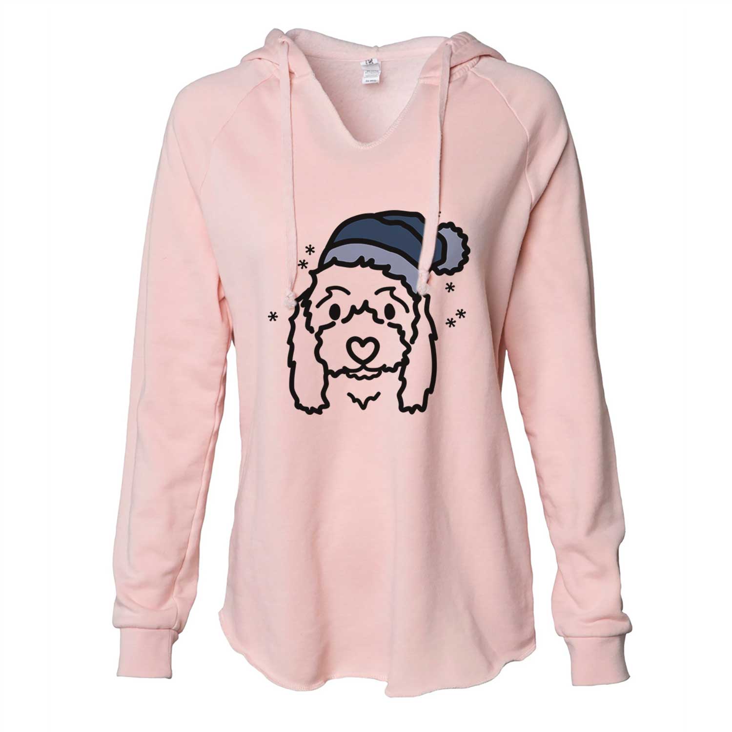 Frosty Coton de Tulear - Sophie - Cali Wave Hooded Sweatshirt