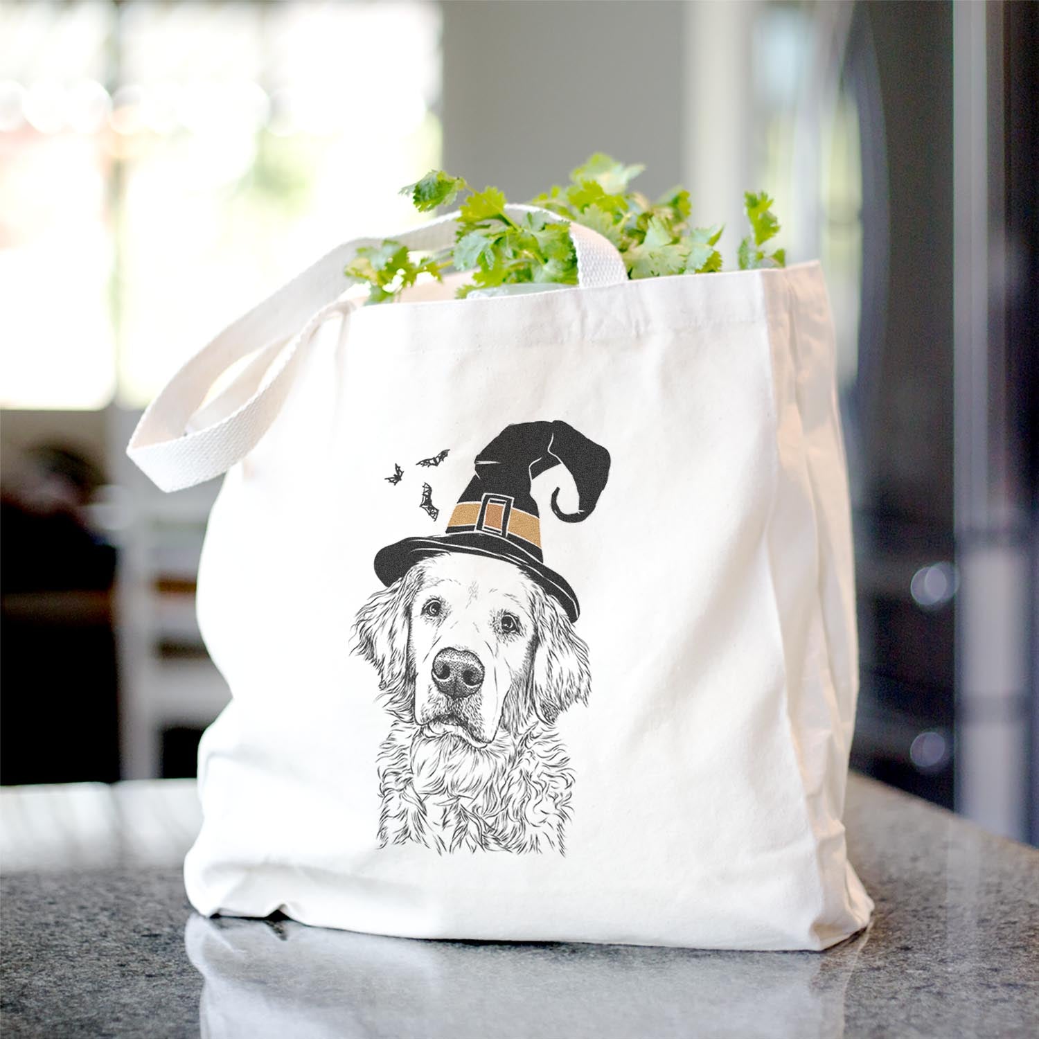 Loganator the Golden Retriever - Tote Bag