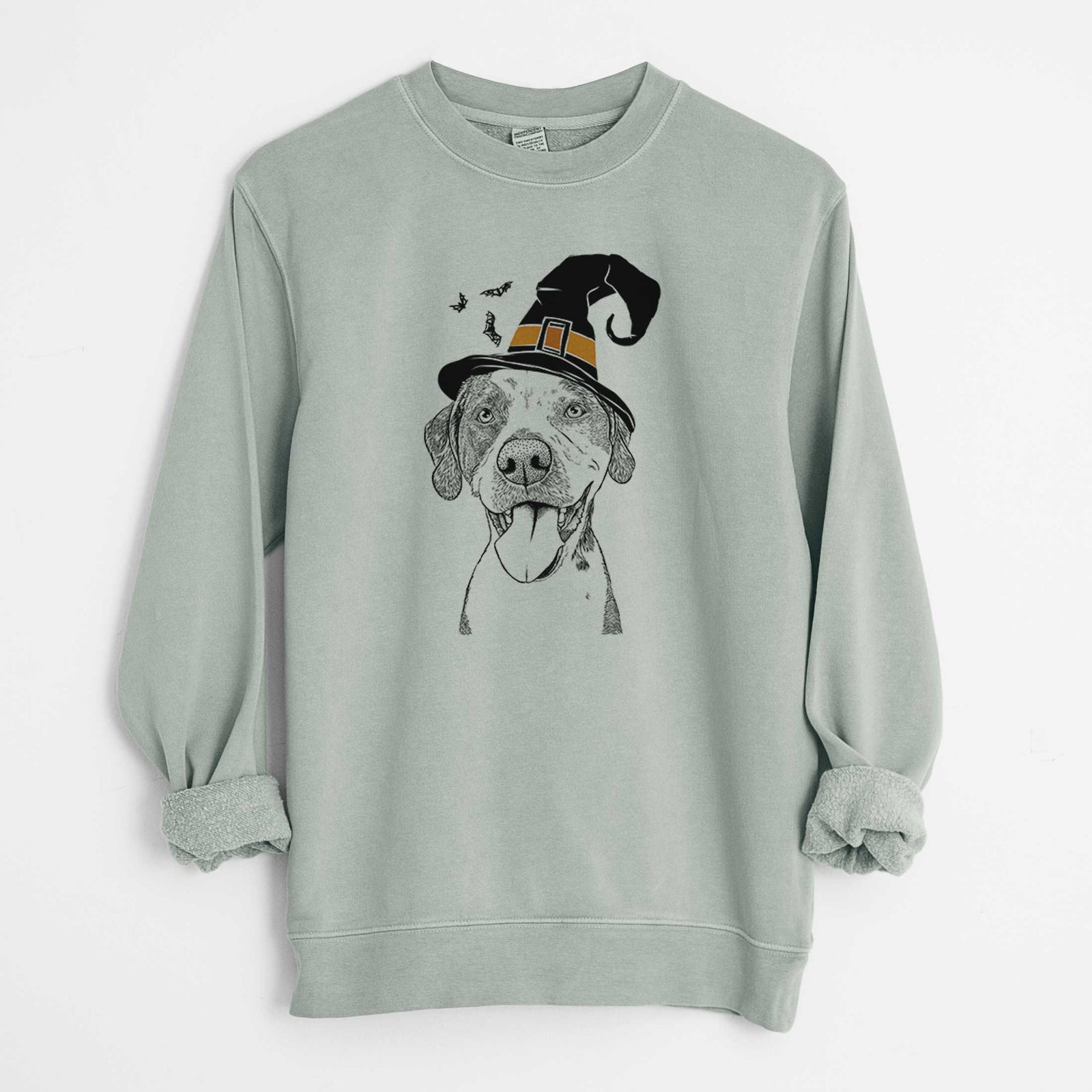Witch Ace Boogie the Mixed Breed - Unisex Pigment Dyed Crew Sweatshirt