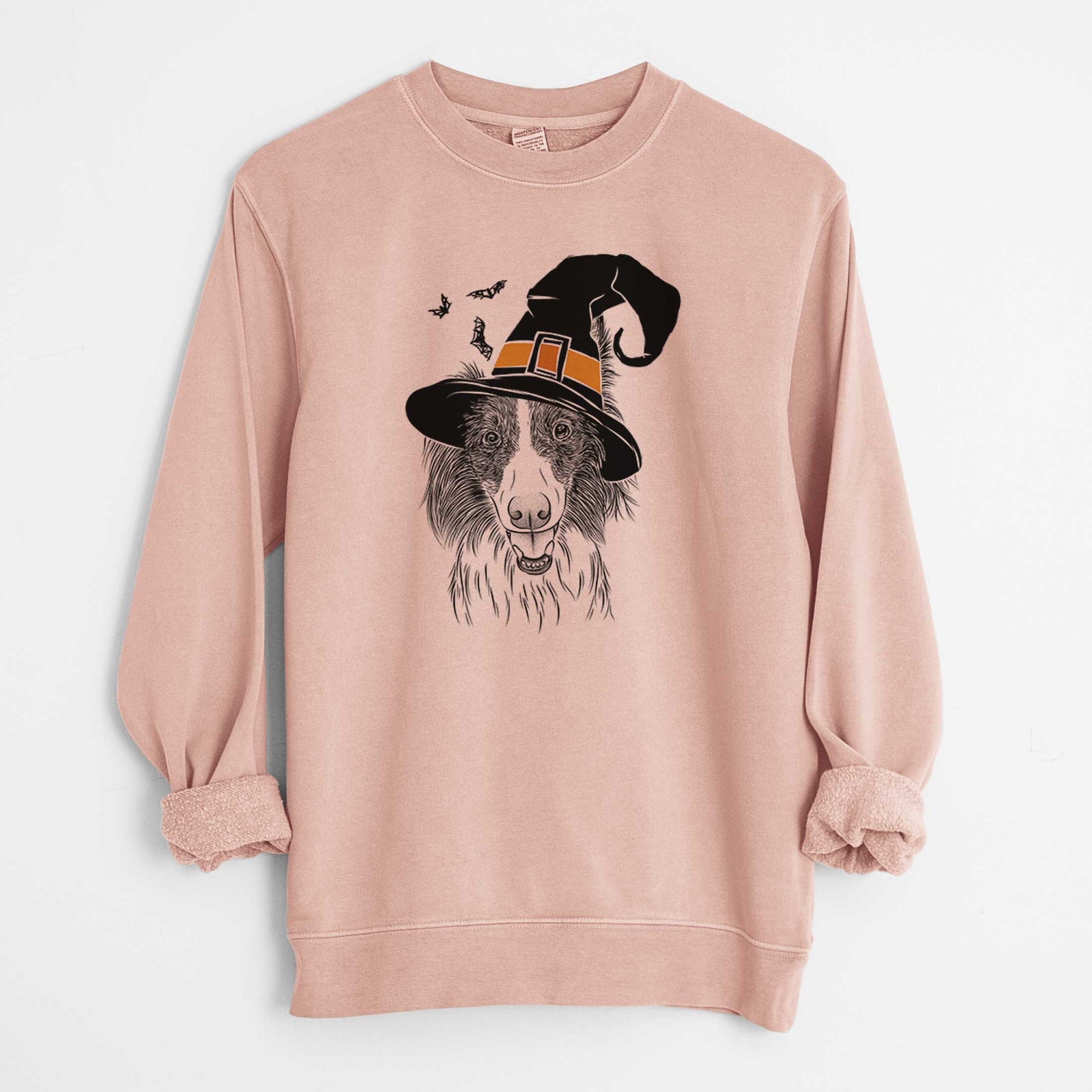 Witch Archie the Silken Windhound - Unisex Pigment Dyed Crew Sweatshirt
