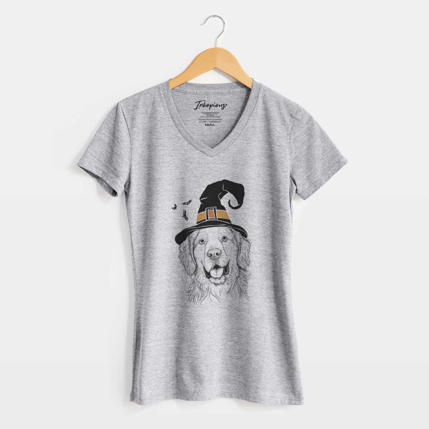 Witch Archie Benjamin the Mixed Breed - Women's V-neck Shirt