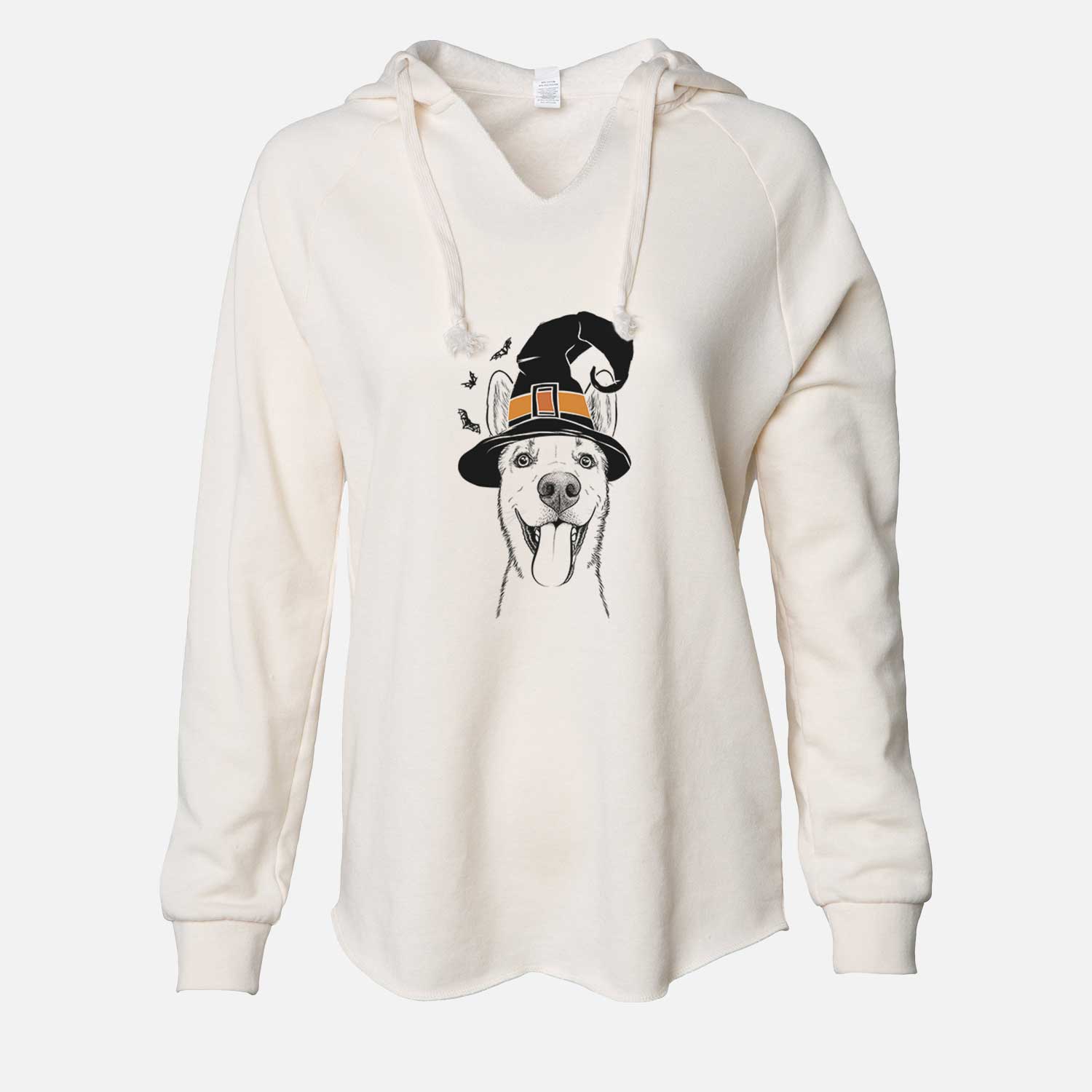 Witch Arlo the Husky Shepherd Mix - Cali Wave Hooded Sweatshirt