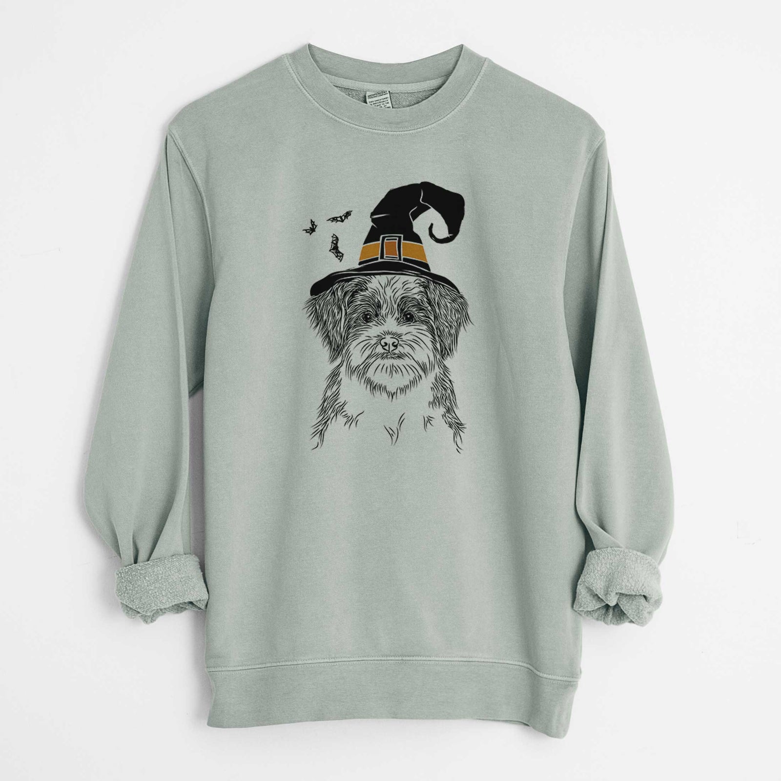 Witch Asa the Havanese - Unisex Pigment Dyed Crew Sweatshirt