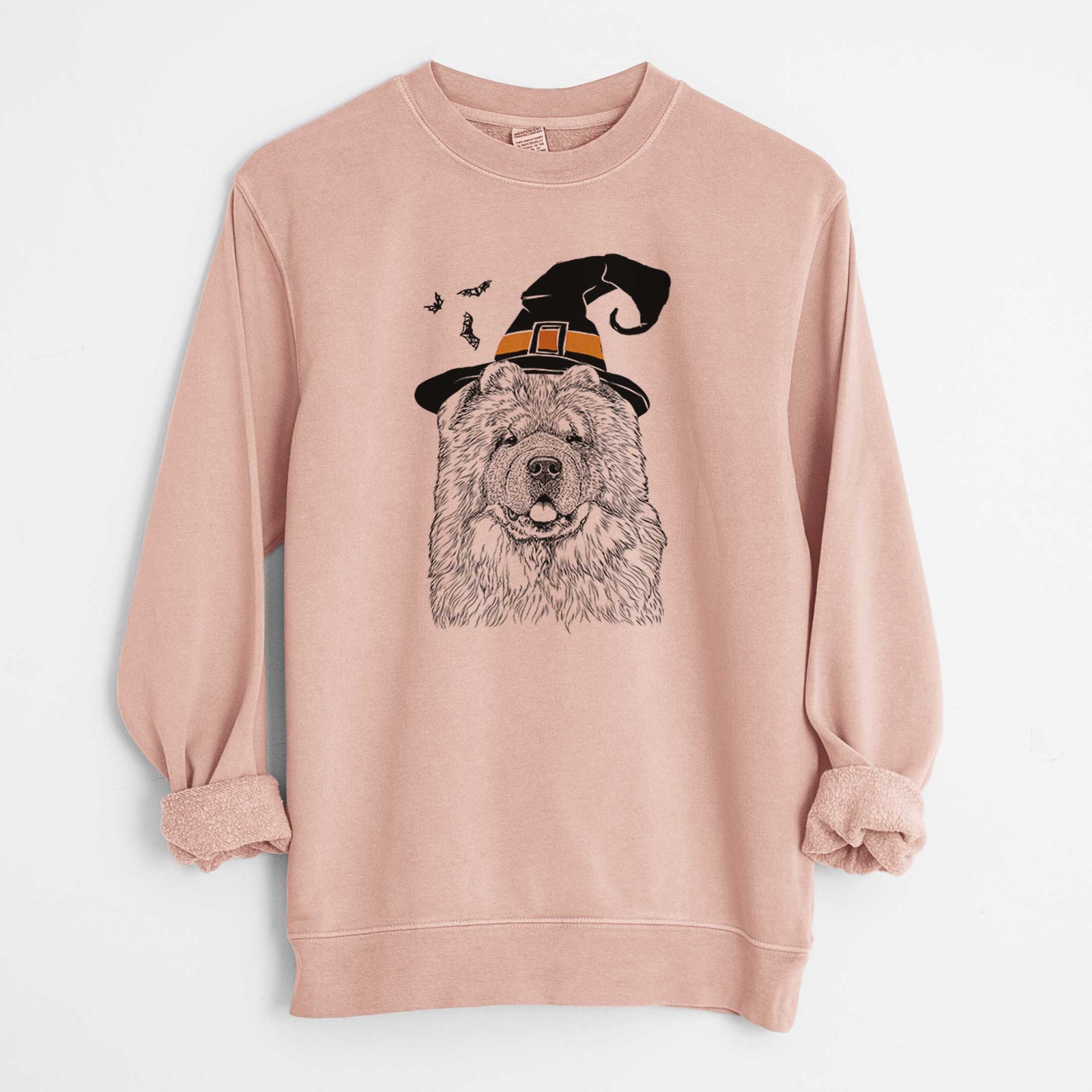 Witch Baloo the Chow Chow - Unisex Pigment Dyed Crew Sweatshirt