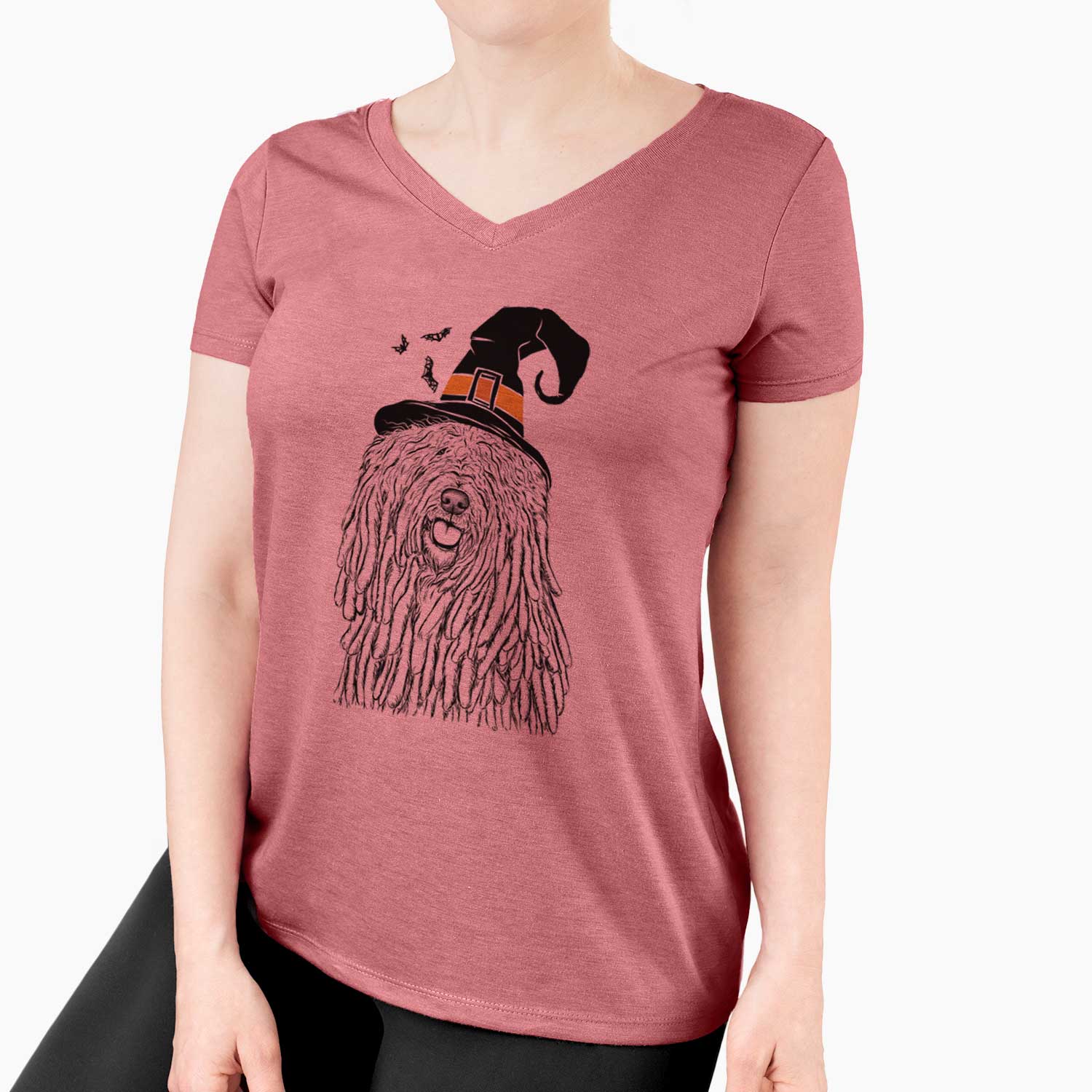 Witch Barry the Komondor - Women's V-neck Shirt