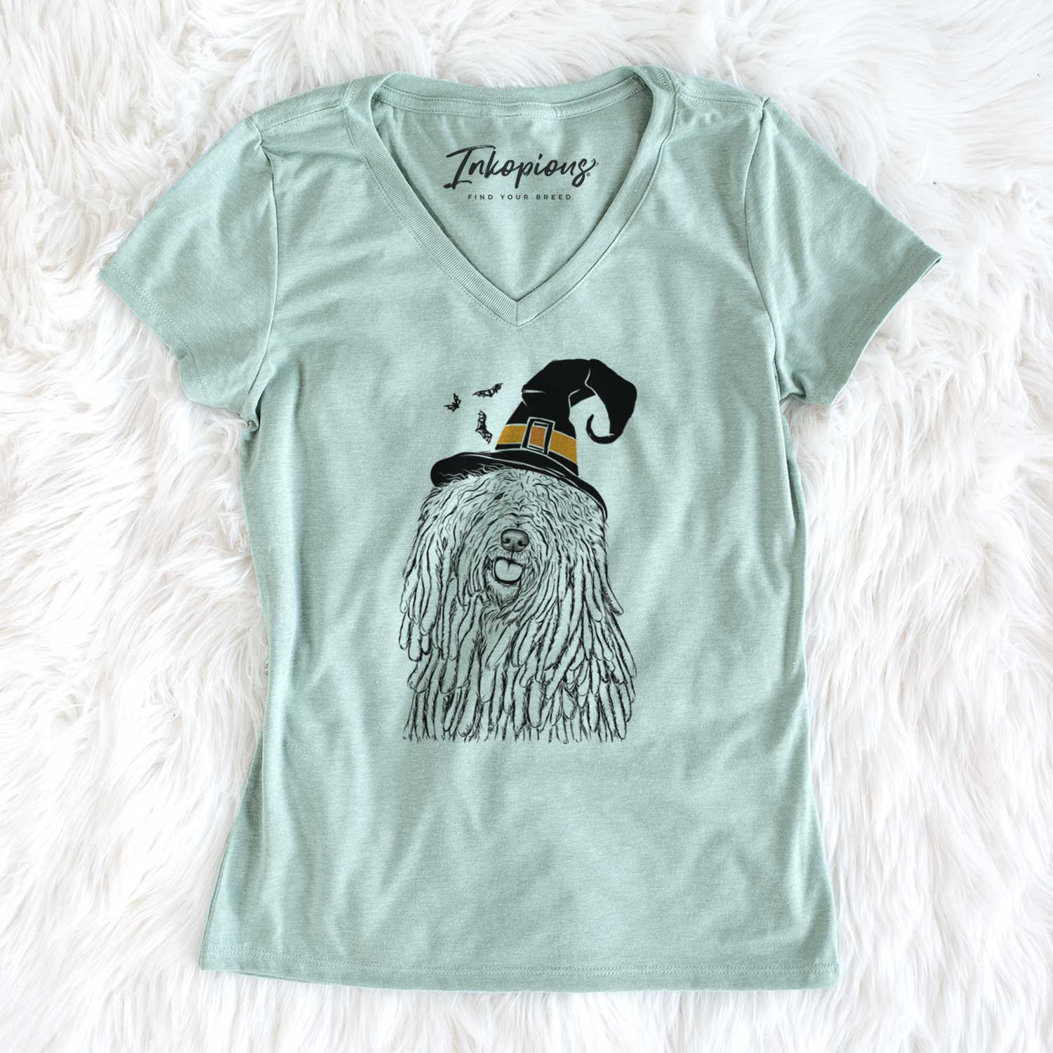 Witch Barry the Komondor - Women's V-neck Shirt