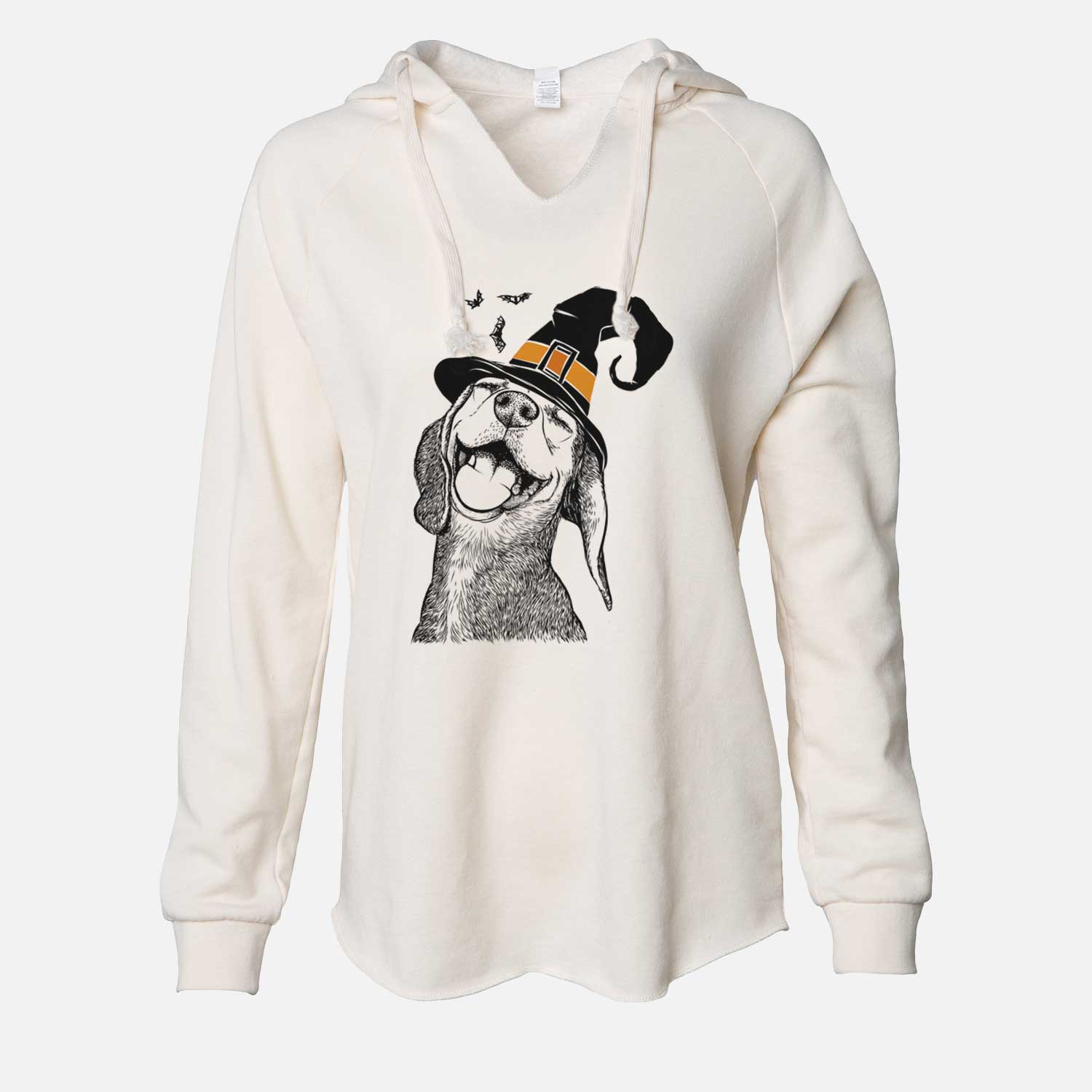 Witch Belle the Hound Mix - Cali Wave Hooded Sweatshirt