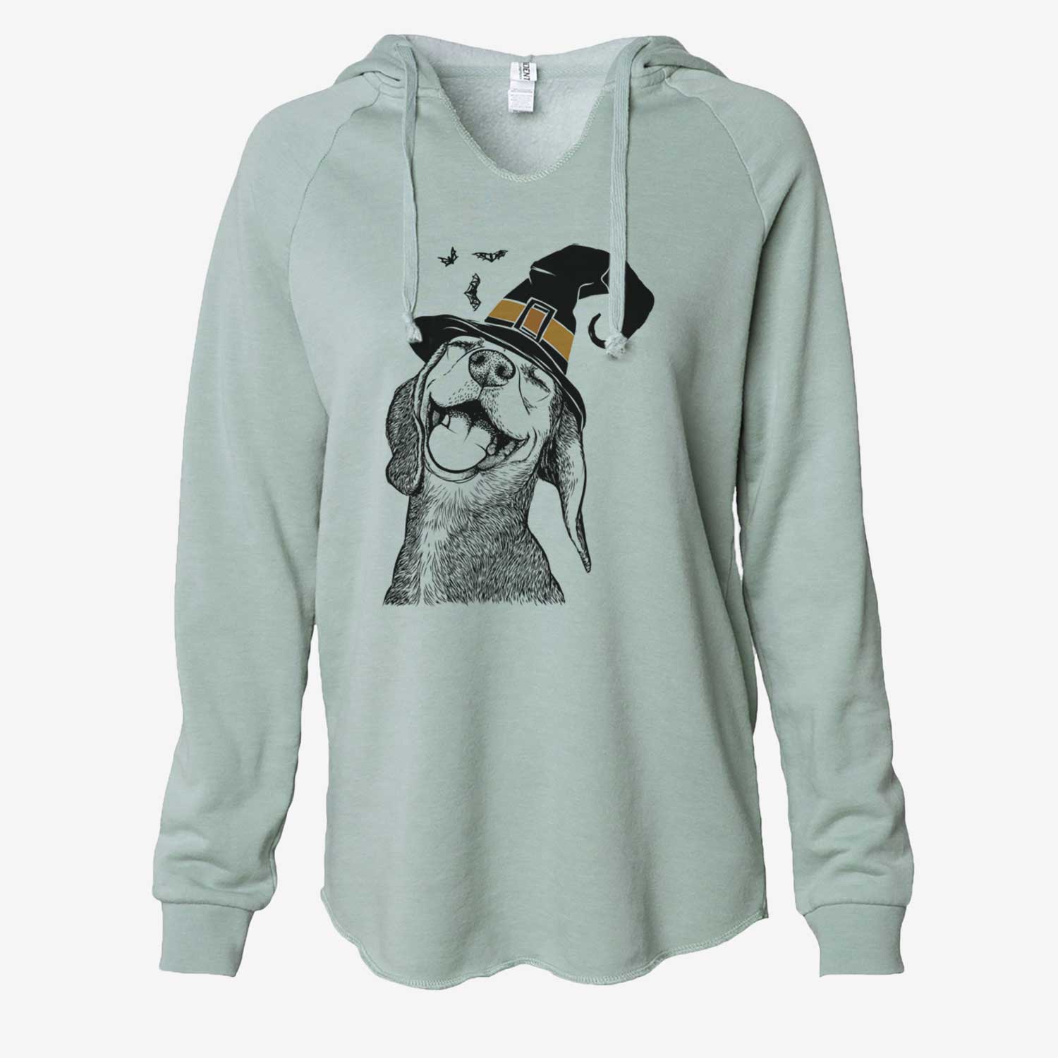 Witch Belle the Hound Mix - Cali Wave Hooded Sweatshirt