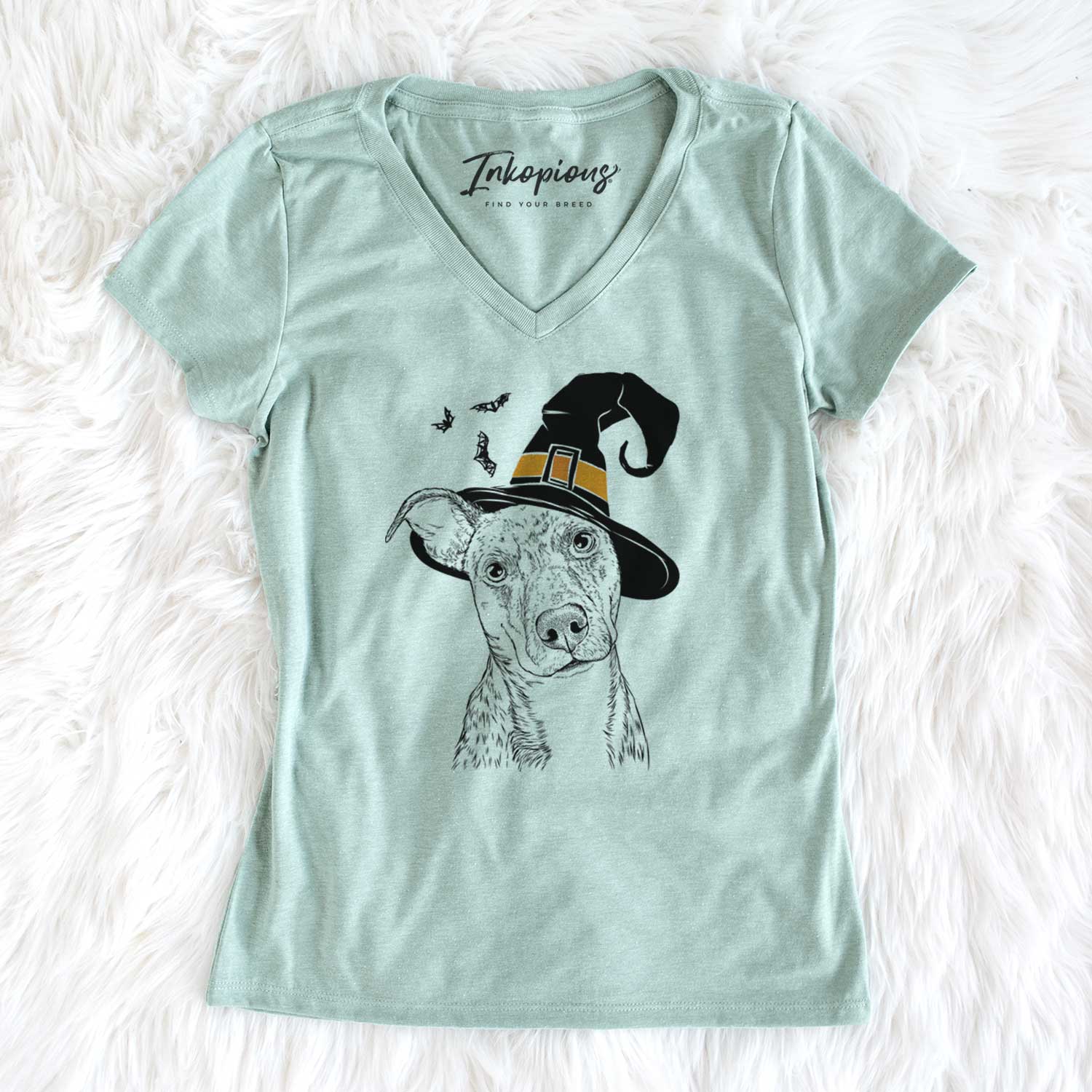 Witch Bianca the Mixed Breed - Women's V-neck Shirt