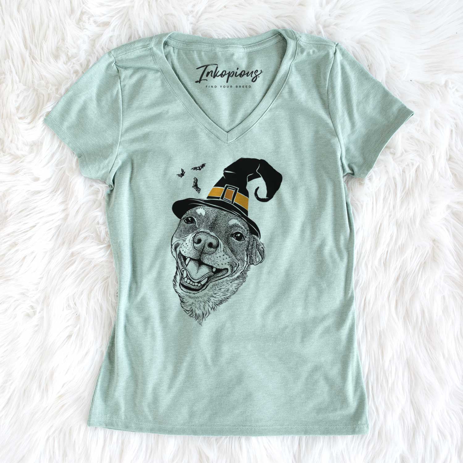 Witch Boss the Chihuahua - Women's V-neck Shirt